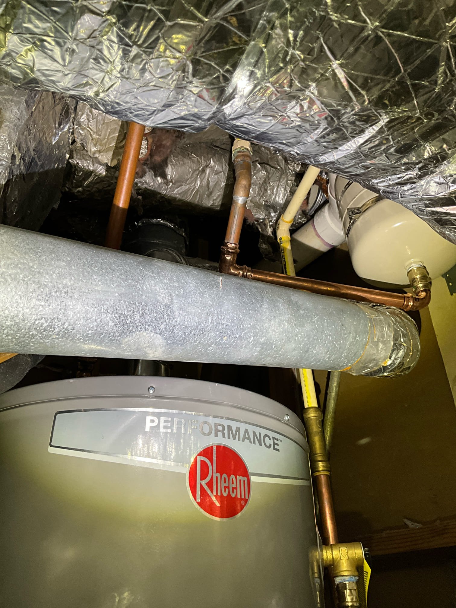 Price is to furnish and install new 40 gas water heater to replace the leaking 40 gas that is installed. Customer approved work. Replaced the gas line, pan, and water heater. Installed thermal expansion tank since the system didn’t have one. Tested all work to ensure proper function and no leaks. None were found.