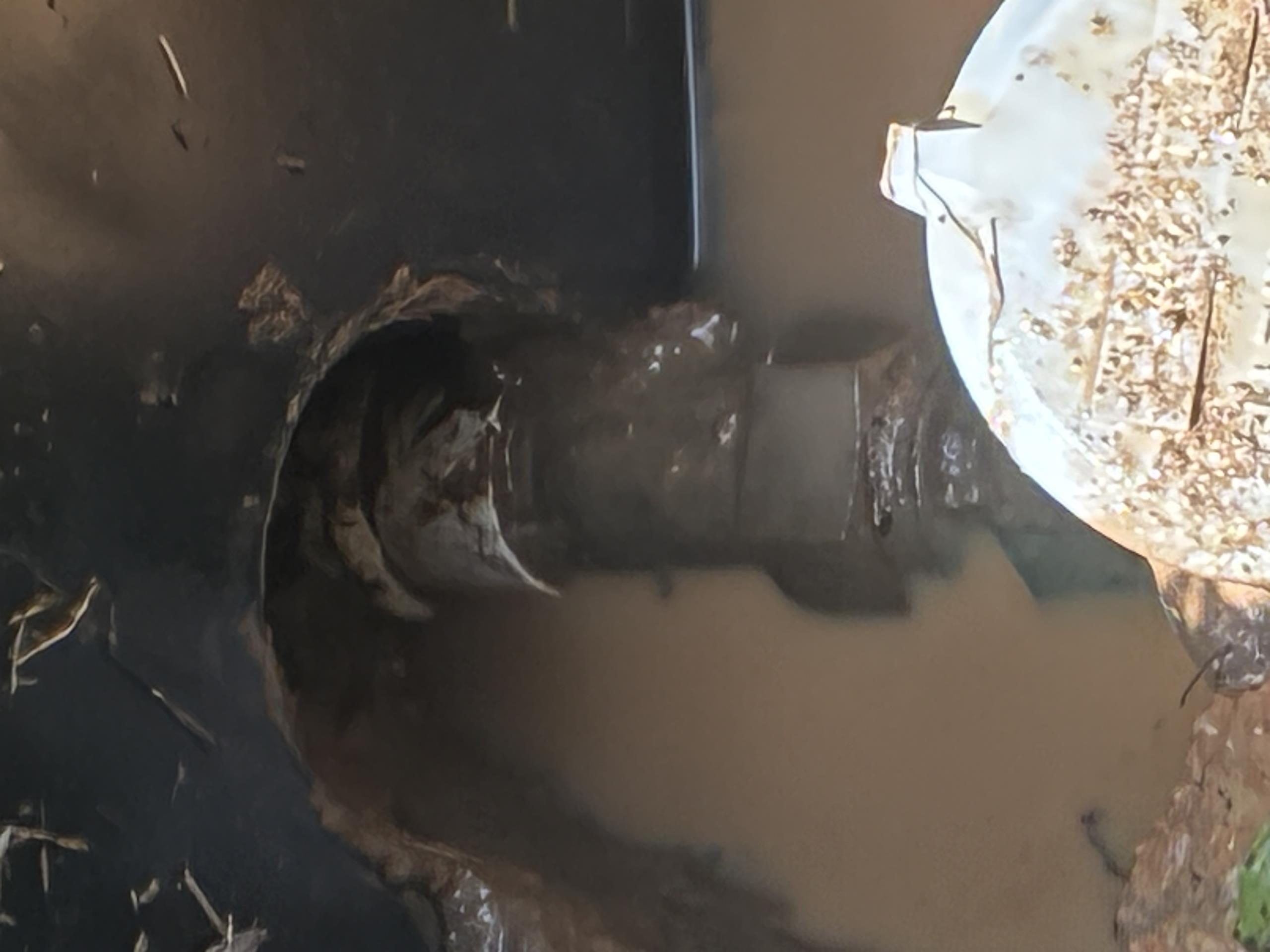 Call for leak near water meter.

Arrived and met with Jim on site. He states that the water utility service left a notice that he had a leak on his side of the meter yesterday.

I inspected meter box after draining water. Meter nipple is brass, and appears to transition to a pvc plastic female. Home is ~50-60 years old. I could hear and see spray from the mainline side shooting towards meter box (video attached).

Jim mentioned that he has performed a mainline repair on the pvc near the house foundation many years ago.

I discussed findings with Jim and advised that there are two options to address the issue. The simple option is to perform a spot repair. This leak may be a result of tension and a plastic female adapter. A spot repair can be performed, and fittings placed to remove tension off of the line if found.

Second is a waterline replacement. Jim mentioned no other issues, with the exception of the main repair before, and would not like to pursue this route.

Today, Jim mention