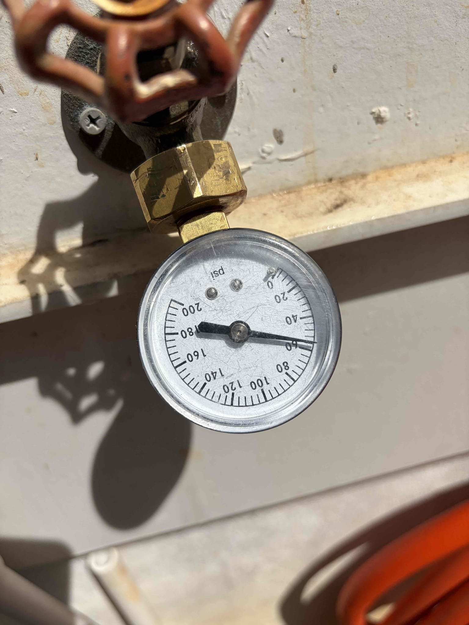 For this customer came out to their home because I have a pressure issue. They were experiencing low water pressure throughout the whole home and the gauge on the pressure reducing valve red at about 35 pounds which was considered low so therefore we did a drop test in the drop test went down about 10 pounds rather than five indicating the pressure reducing valve being bad so therefore I recommended we install a better pressure reducing valve so you don’t have any issues with it. I did not need to install a new shut off valve for the waterline because there was already a pre-existing ball valve there so we installed a new three-quarter pressure reducing valve impact a and then transition to CPVC the main feed was already Pex a  so therefore it was basically plug-in play for the type of pipe that we could use and then I did a male to female connection for the Cpvc to make the transition. 