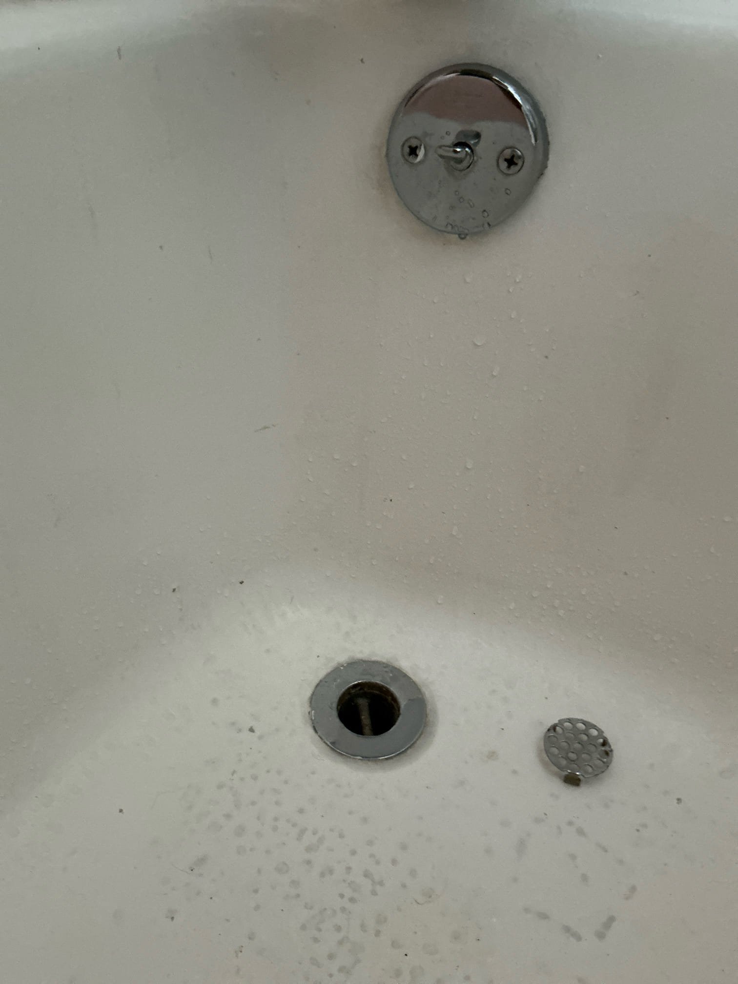 Remove old tub shower tub shoe and overflow plate that is currently not working properly and remove all old components. Install new tub shower lift and turn as well as new overflow plate. Test for proper operation 