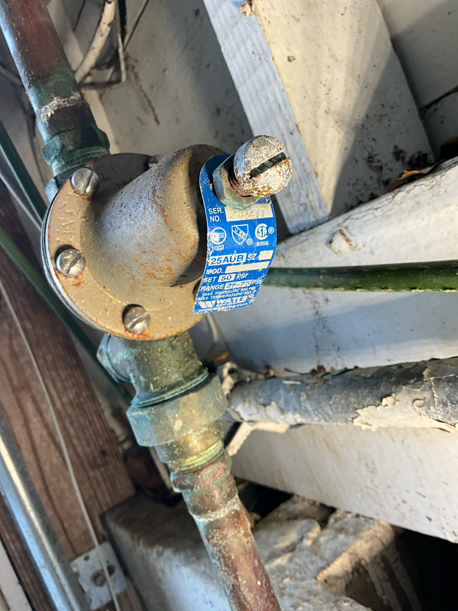 Call for several issues and a customer service concern.\Arrived and met with Anna on site. She stated the following concerns:

Previous visit with Eric Valdezwas handled poorly. Eric mistakenly repaired the incorrect p trap for a shower drain problem. HE then promised to refund or credit that fee on a return trip that was not scheduled or completed.

The garage/apartment behind the home has several concerns. Leaks and burst pipes in two locations), and a sewer escape in the ceiling.

Ms. Anna walked me through the home, basement, apartment and garage, and back entertainment area.

Inspection revealed the following:
At least three large holes burst from frozen weather. Two near the shut off, one near the hose.
-Sewer escape under tub, likely secondary symptom of backup on sewer line. Break by p trap, and crumbling pipe between final fitting and main termination.
-Water heater has three possible leak locations, an inoperable gas control valve, and no thermal expansion tank. T&P valve con