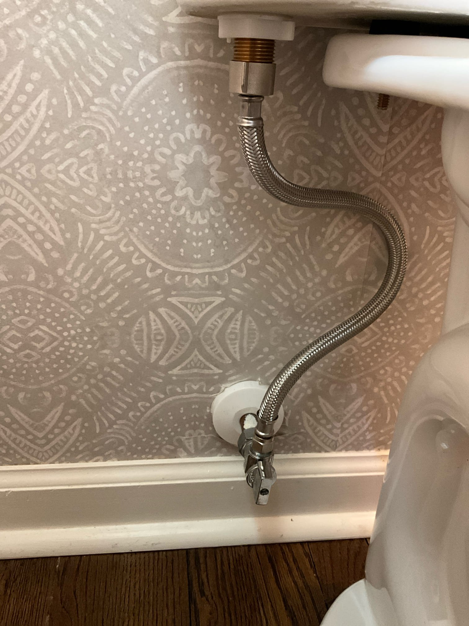 Customer had a toilet with a broken aqua piston that was running, customer had a 400 dollar water bill, and there there was a leak of unknown origin under basement lavatory faucet. During the safety inspection, found that the tankless hadn’t been flushed for around a year, recommended flushing the tankless again as it an annual necessity to maintain the system. I also found an uncapped water line that needs to be closed by another means than a shutoff. Checked the water meter and found no movement on the meter which makes the determination that there is no secondary leak causing the water bill to be high. Recommended a tankless flush, capping the open water line, fixing the leaking slip join in the basement drain, and rebuilding the toilet. Customer approved all work with the exception of the tankless flush. Adjusted the positioning of the weight on the pullout sprayer so that it doesn’t hit the pipe coming up and down when being used.