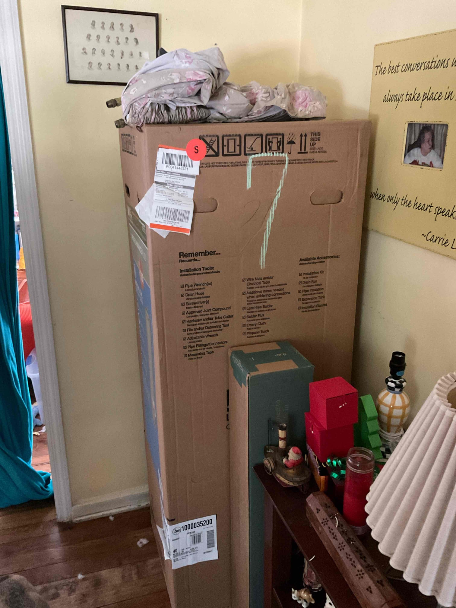 Customer wanted us to come back out and leave an estimate to repair galvanized piping. Stated to customer that quote would stay the same with water heater install. Will resend estimate to customer.