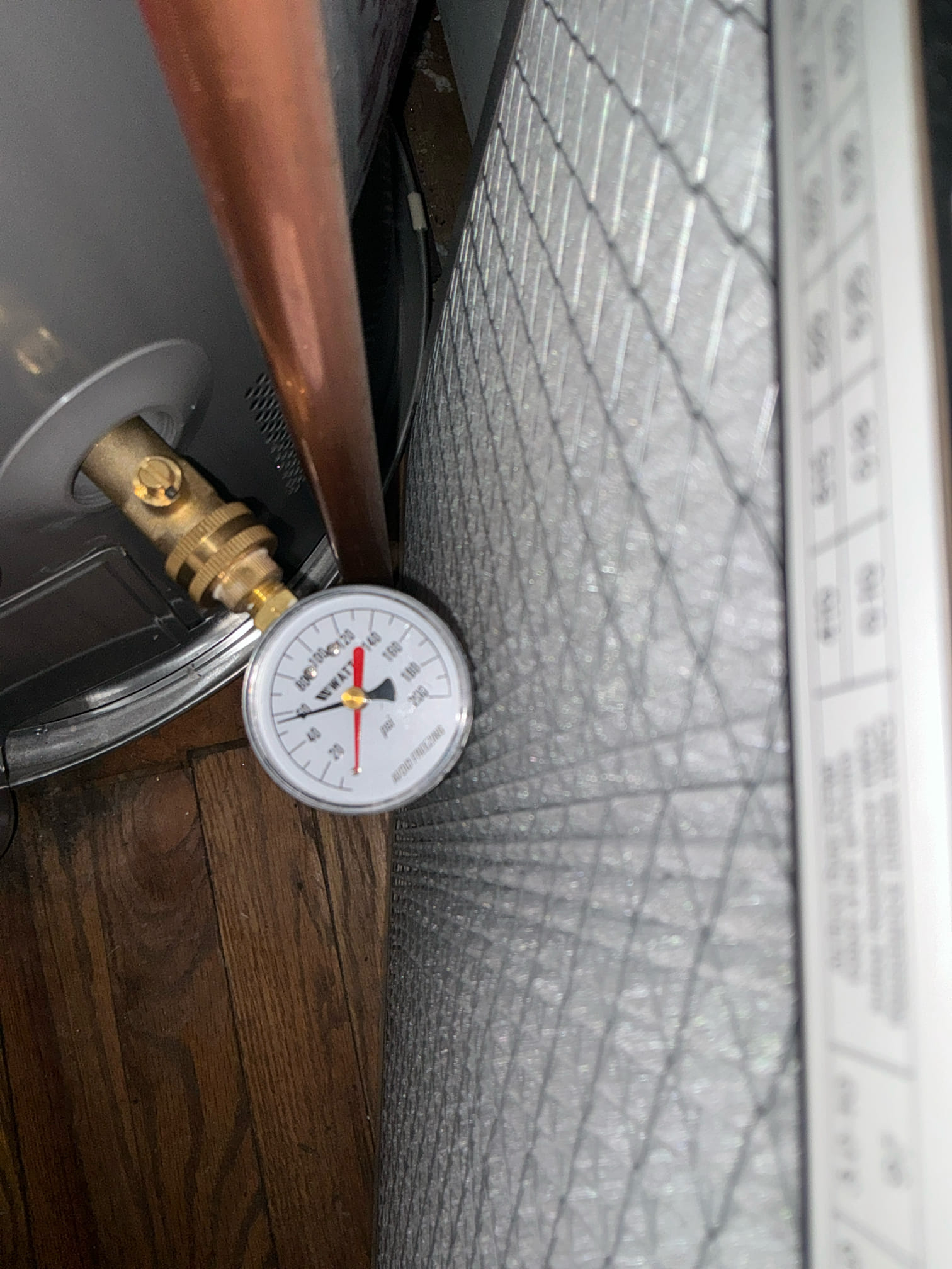 Found house has low water volume due to galvanized water service. Also found leak on kitchen sink faucet. When trying to shut faucet off stop valve started leaking. Replaced water service from water meter to crawl space. Installed new whole house shut off and Prv. Replaced kitchen sink faucet with new Kohler faucet. Installed soap pump and stop valves for kitchen sink faucet as a courtesy.