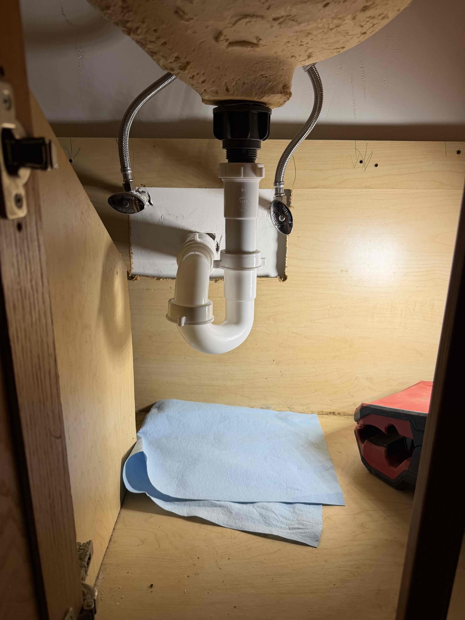 Customer initially called for pooling water in front of an inside of crawlspace. After a thorough evaluation, we found a hole in the cast-iron white fitting servicing, the first floor and second floor vanity sink drain lines. Customer approved, initial repair, including required sheet rock removal, sheet rock repair was excluded 



While on site, customer also approved installation of a new PRV and enrollment and membership program. During testing, an additional leak will discovered on a prior repair completed by another company. We provided options, and the customer approve replacement of that repair along with rerouting the laundry drain line away from the AC system. Return the following day to complete all approved work. 


All repairs are thoroughly tested, everything is working as intended at this time