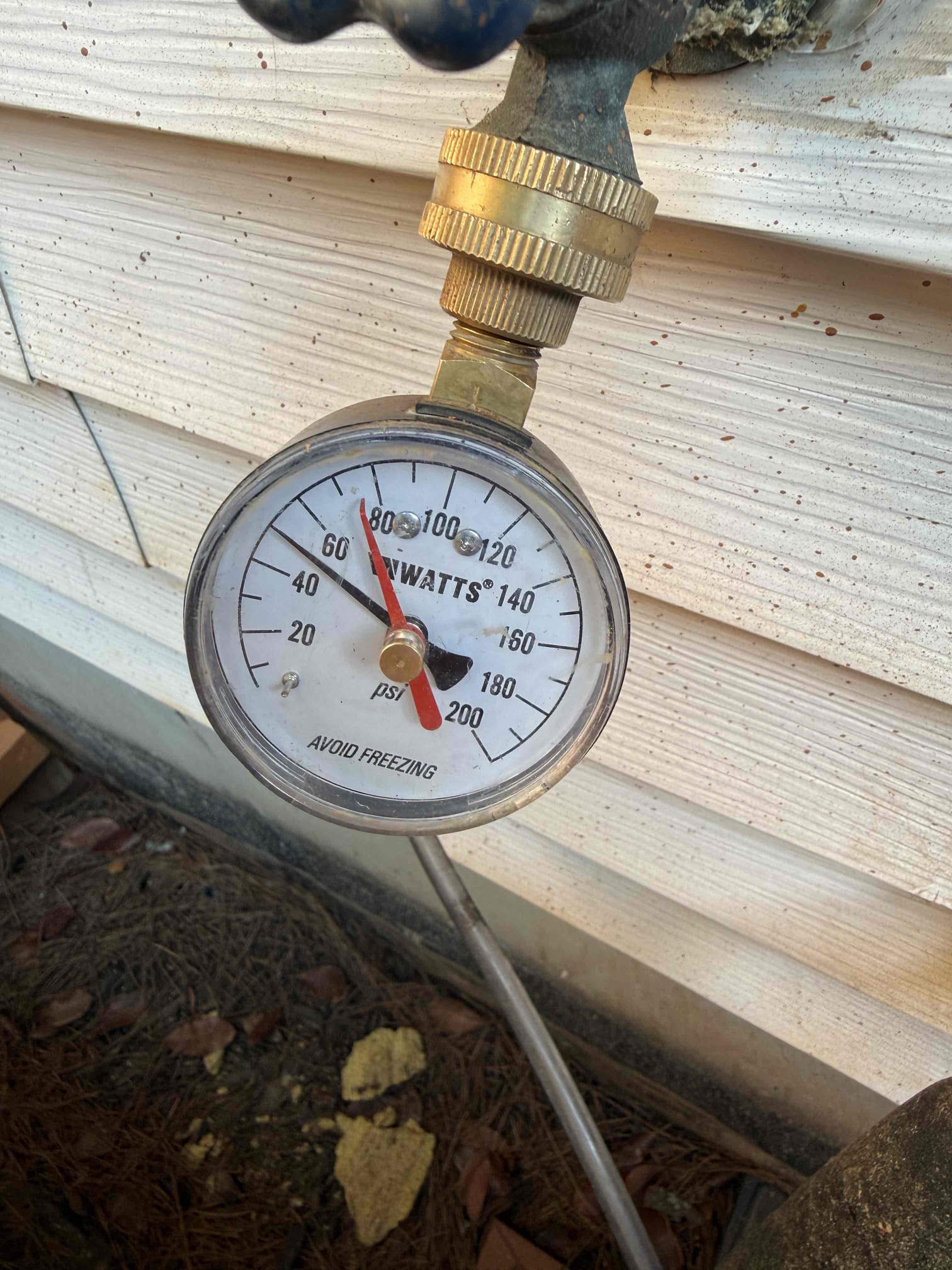 Customer wanting estimate to replace her water heater due to the age being almost 10 years old. Customer also wanted to rework the way the PRV was installed due to them using flex lines and shark bite fittings. After looking informed customer we would need to install the slim Bradford white 40 gal gas water heater due to spacing. We would also add a new expansion tank and get it mounted in a bracket and install a new quarter turn ball valve. Informed customer we could cut out all the sharkbite fittings and flex lines and replace the PRV with a new one while adding a new whole home shutoff valve. Gave customer estimate, customer stated she would be making her decision soon 