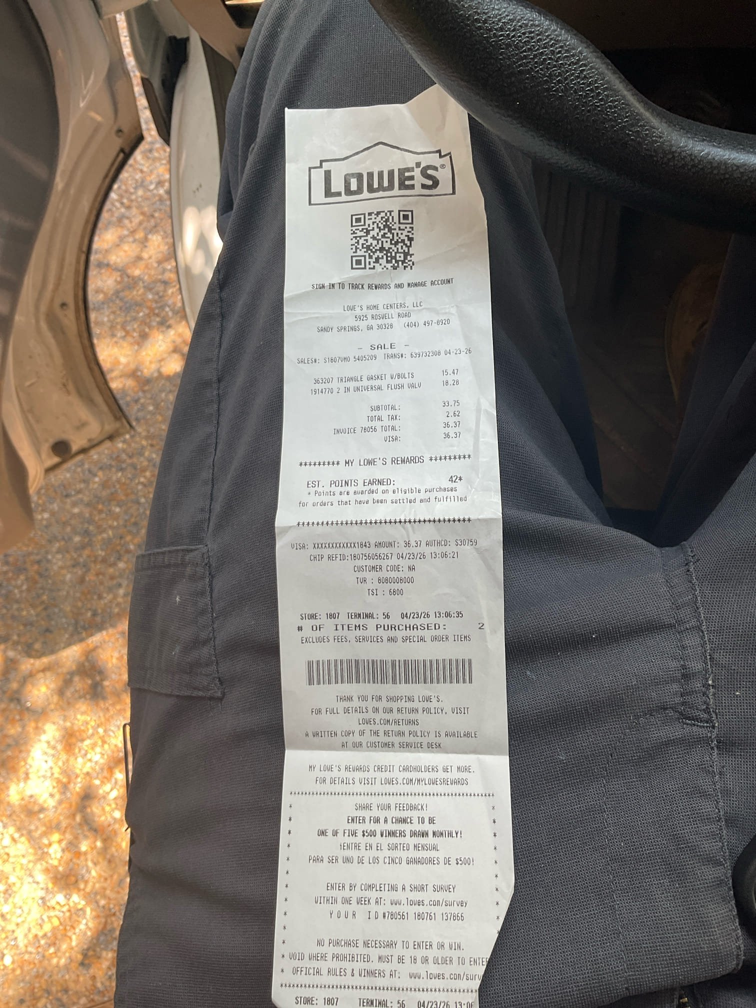 Toilet in the guest bathroom 
Rebuild of the entire toilet 
The back bolt on the toilet has a small drip to it.
