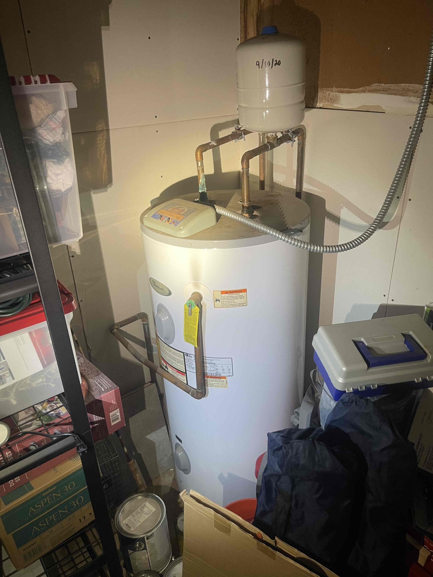 Replaced old leaking hose bib in back of house. Water pressure tested at 60 psi. Left quote to replace a 21 year old electric water heater. Home does have gas and would be possible to install a tankless water heater. Tested repair to ensure proper function and a leak free install. No further issue at this time. 