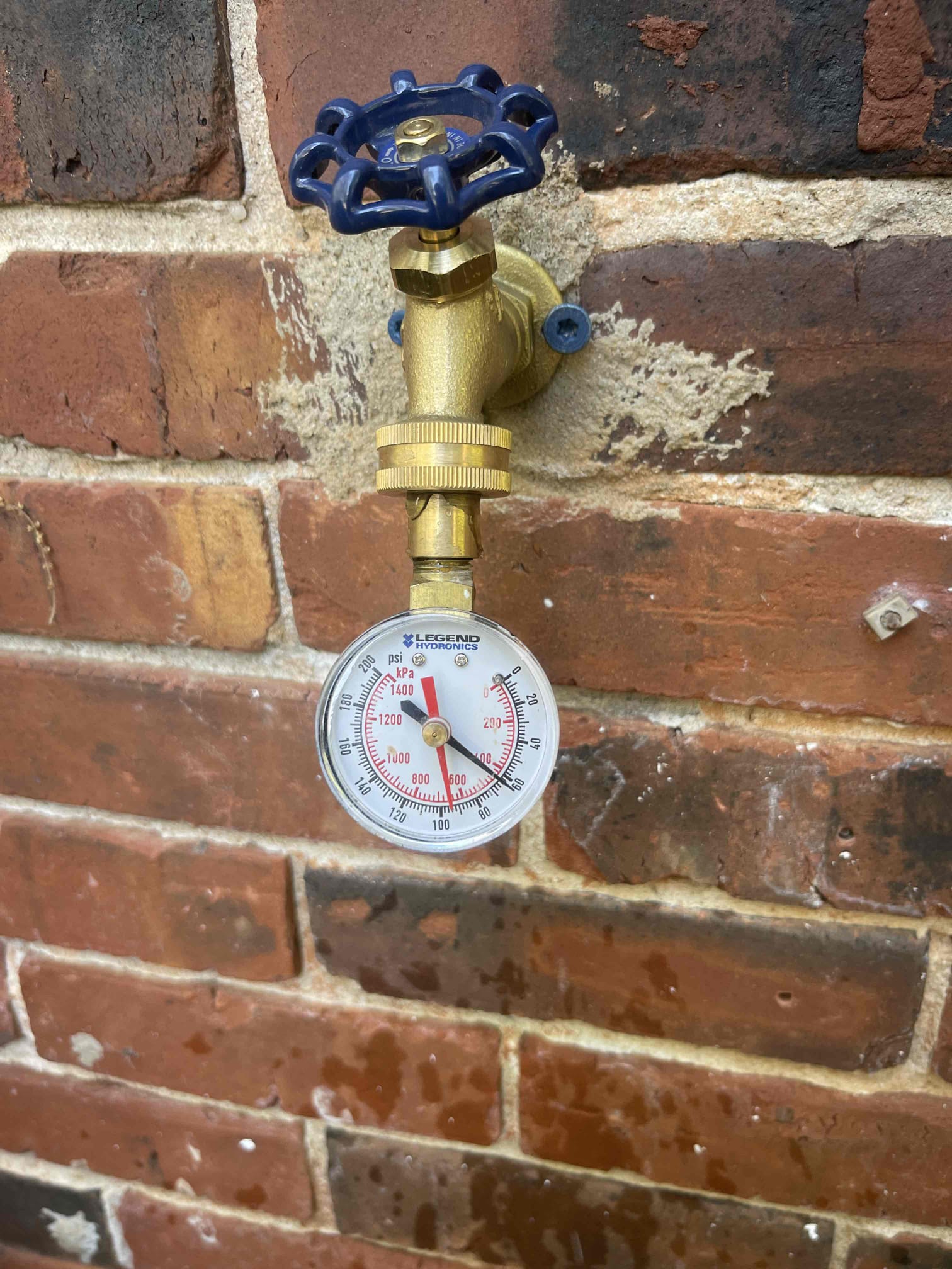 Replaced old leaking hose bib in back of house. Water pressure tested at 60 psi. Left quote to replace a 21 year old electric water heater. Home does have gas and would be possible to install a tankless water heater. Tested repair to ensure proper function and a leak free install. No further issue at this time. 