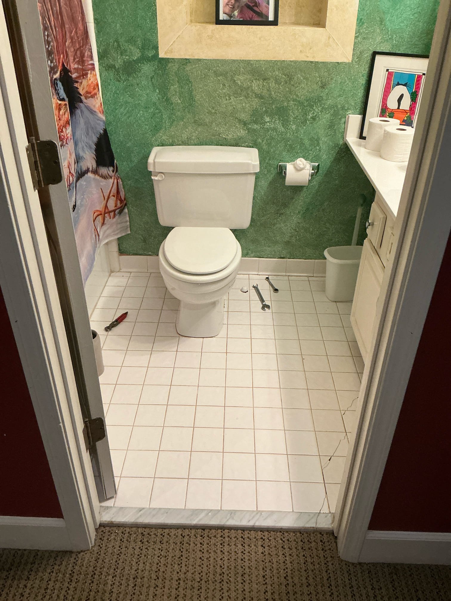 Customer request that to have gas line moved 50’ for new grill location. Customer also wanted to replace basement toilet with new Ada Kohler toilet. Replaced basement toilet with new Ada Kohler toilet. Ran 1/2 gas line to new location for grill. Tested and left everything in good working order.