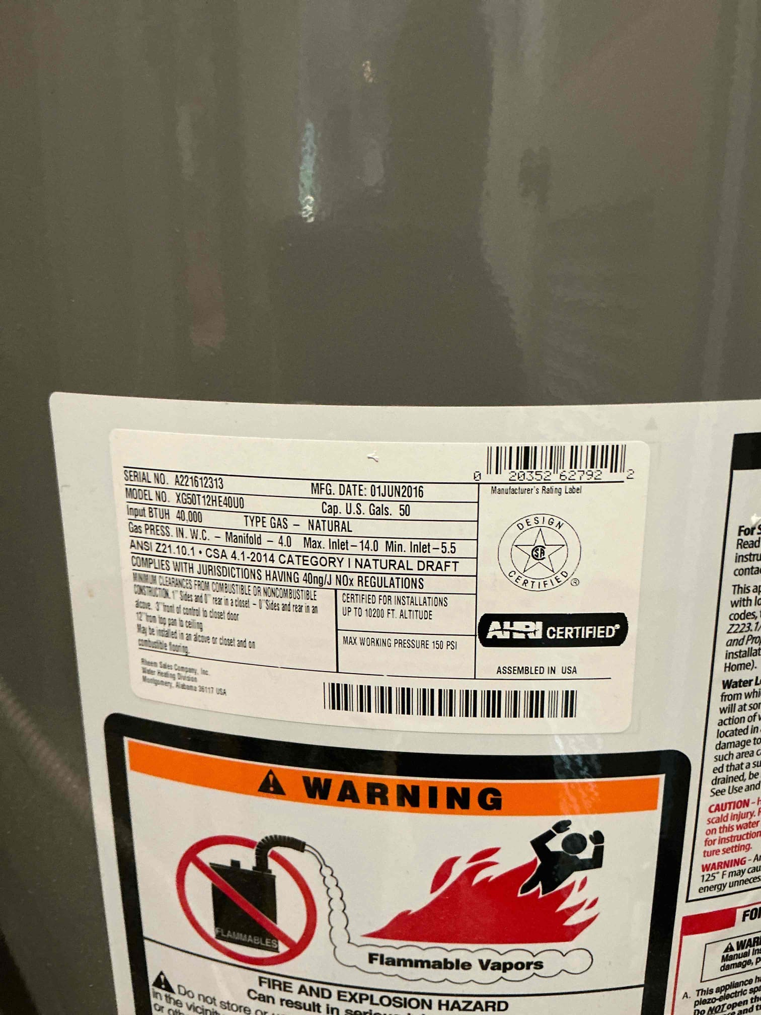 Installed new toilet. Old toilet had cracked tank. Installed new toilet with new wax ring, toilet bolts, and toilet supply line. Tested for proper operation. No leaks after work completed. Left estimates for new heater options 