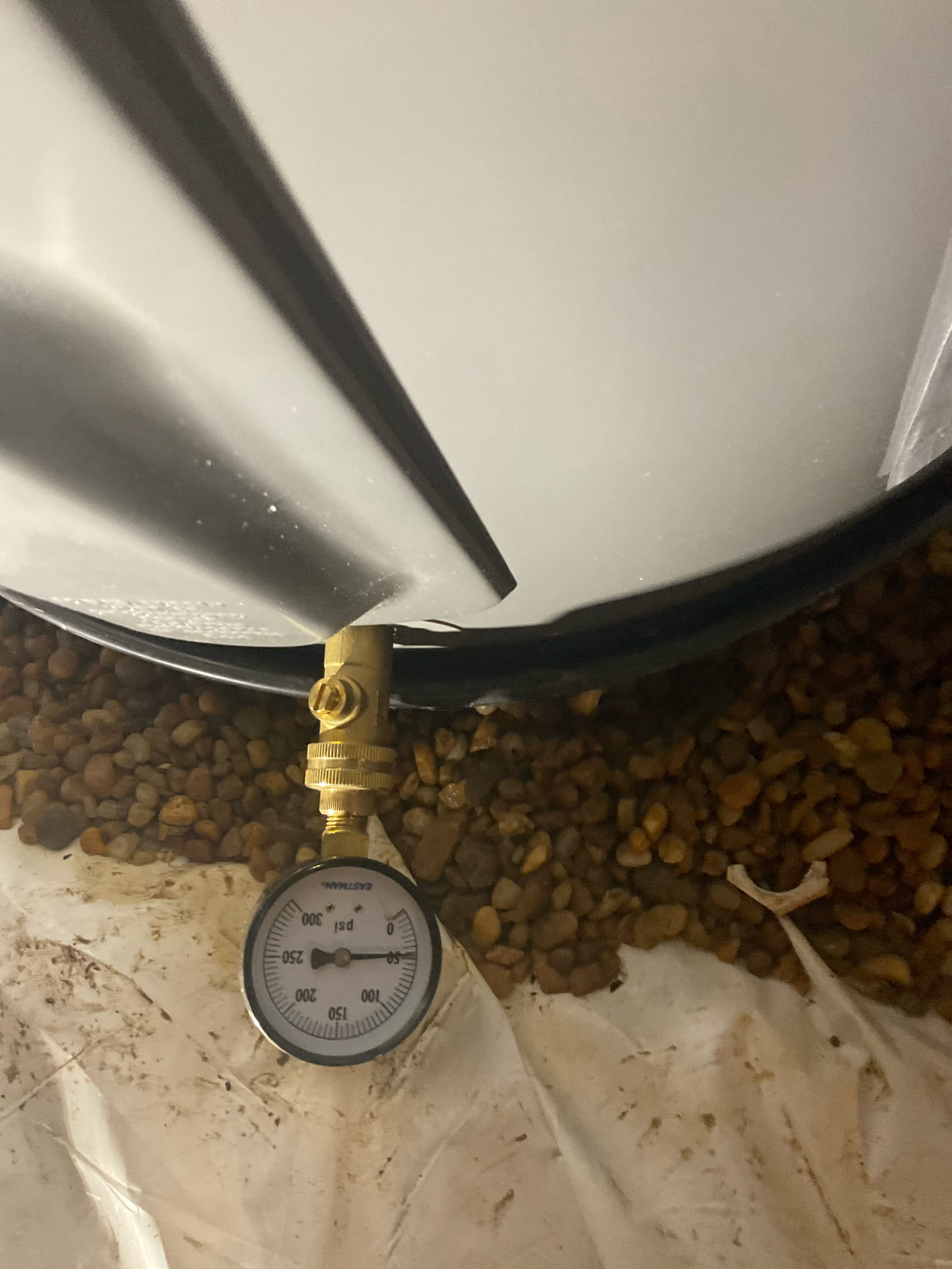 Replaced 40 gal electric low boy heater with a 50 gal electric low boy , replaced cracked CPVC pipe with copper , new water shut off valve and bracket for expansion tank installed 