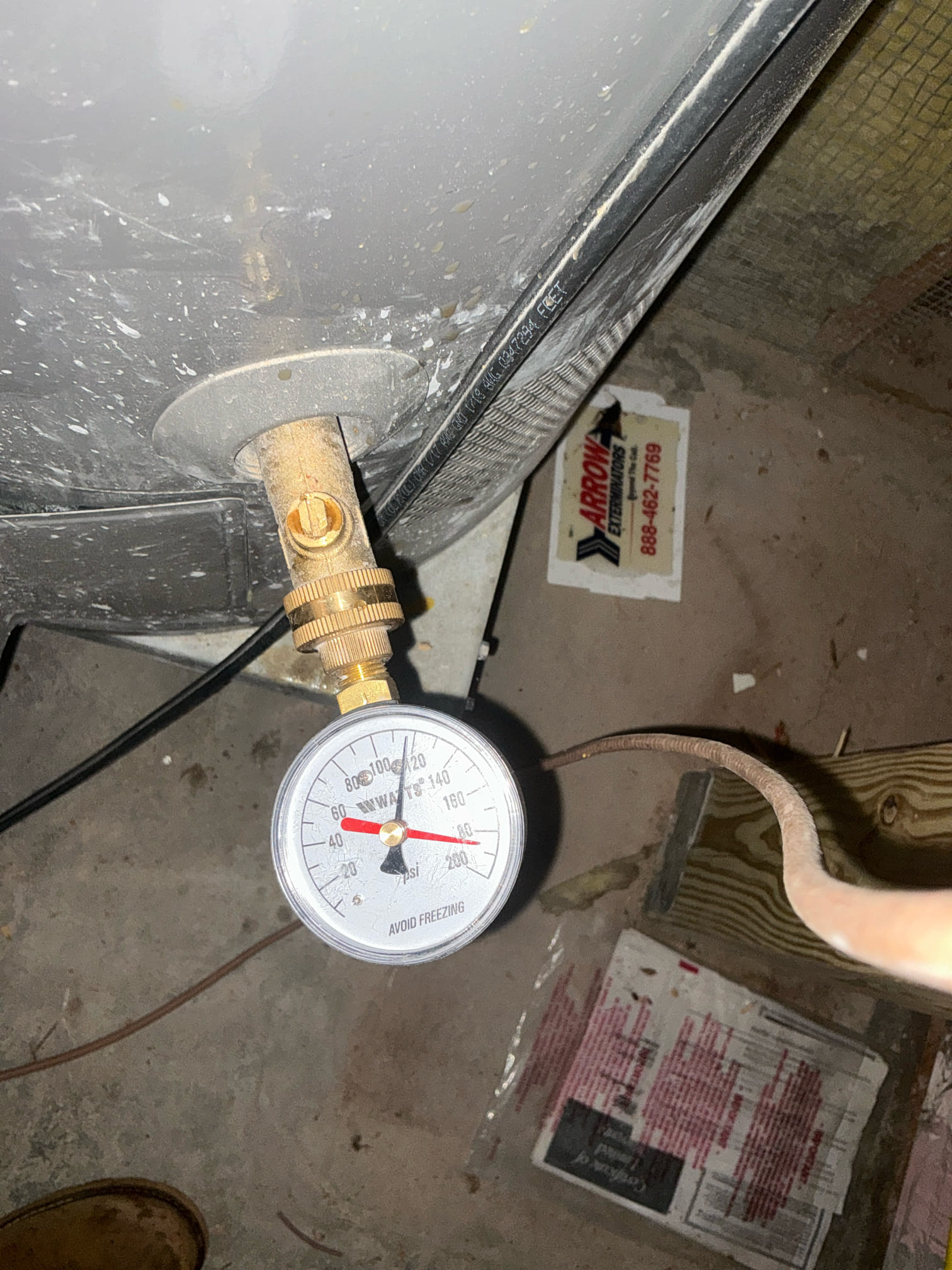 Front hose bib was leaking and shut off for hose bib was leaking, Replaced hose bib gate valve with new ball valve and replaced hose bib with new hose bib. Gave estimate to replace Prv due to high pressure. Customer does not want to replace Prv at this time. Explained the risk of waiting to replace Prv.