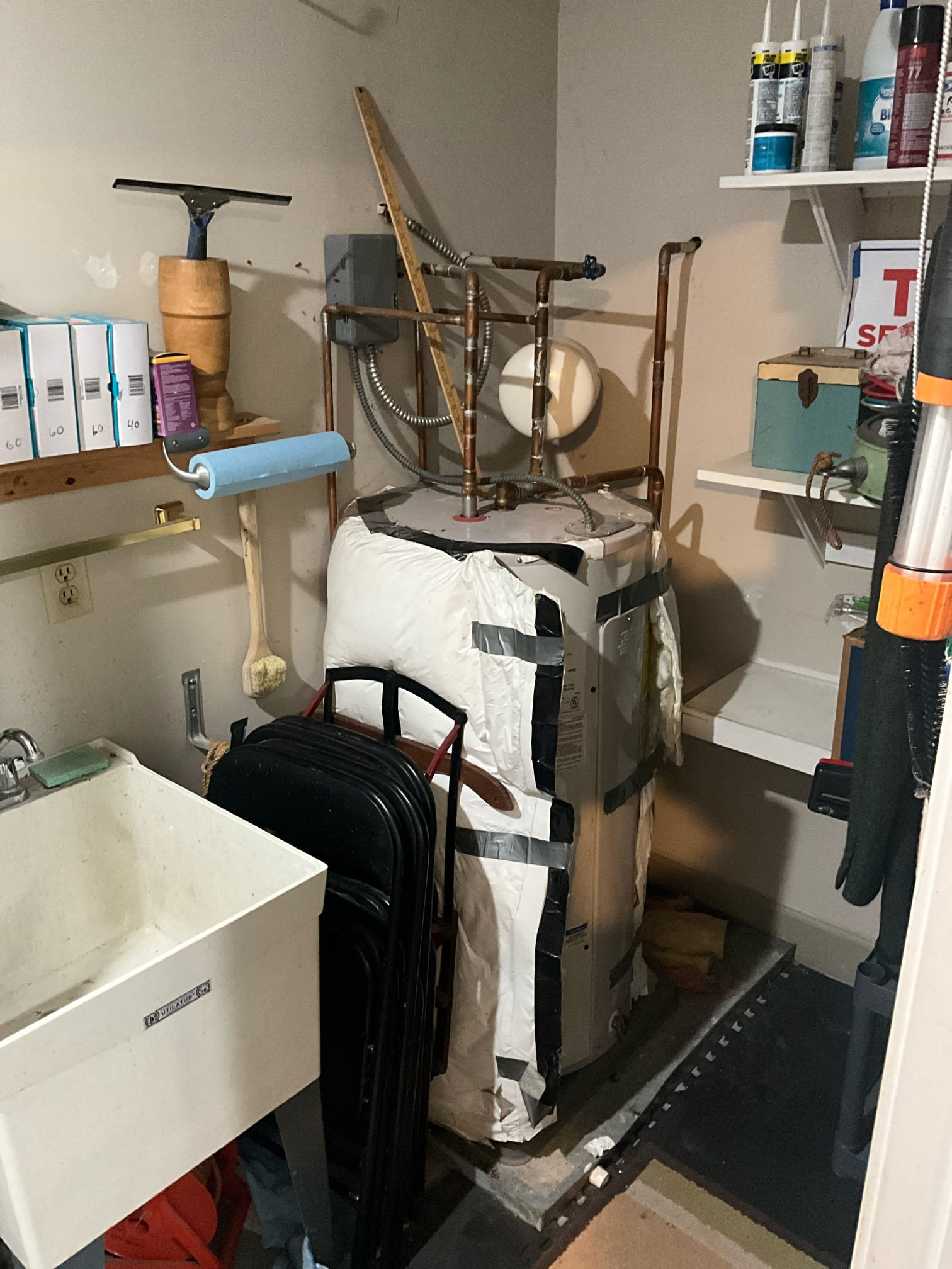 Customer had a water heater that was 23 years old and needs to be replaced. Spoke with customer about placement and trying to give more access to the shutoff and prv by moving the new one to the utility sink. Customer declined work at this time. 