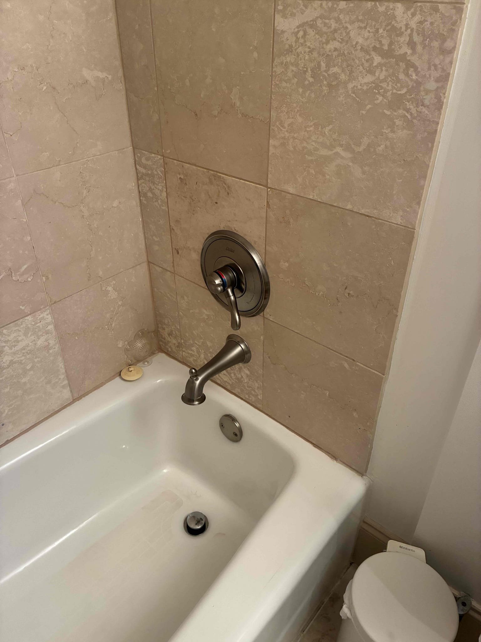 Customer had leak coming from tub shower cartridge. Fatter thorough evaluation, found pressure to be high assisting issues. Explained to customer about pressure. Gave options for repair/replacements. Installed new watts PRV and replaced delta monitor cartridge. After installs checked for leaks and proper function. Pressure is now at 60PSI