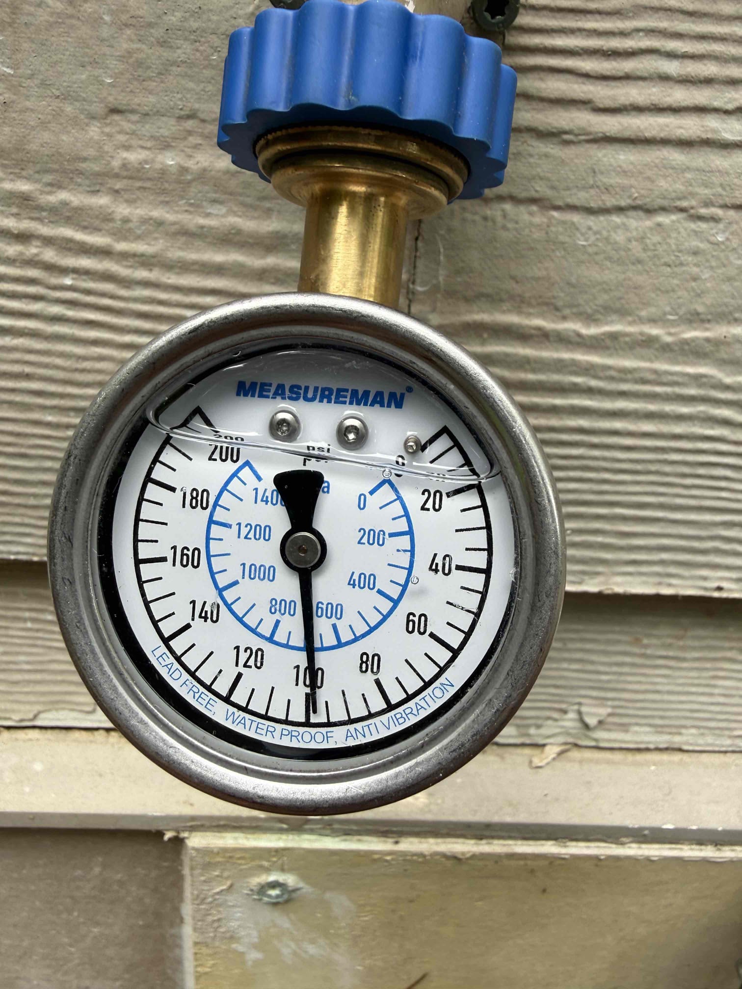 Customer called us out for leak in front of meter found line to be broken at PVC to metal connection. Replace with copper, tested line and insured no leaks. Everything is  tested and complete.