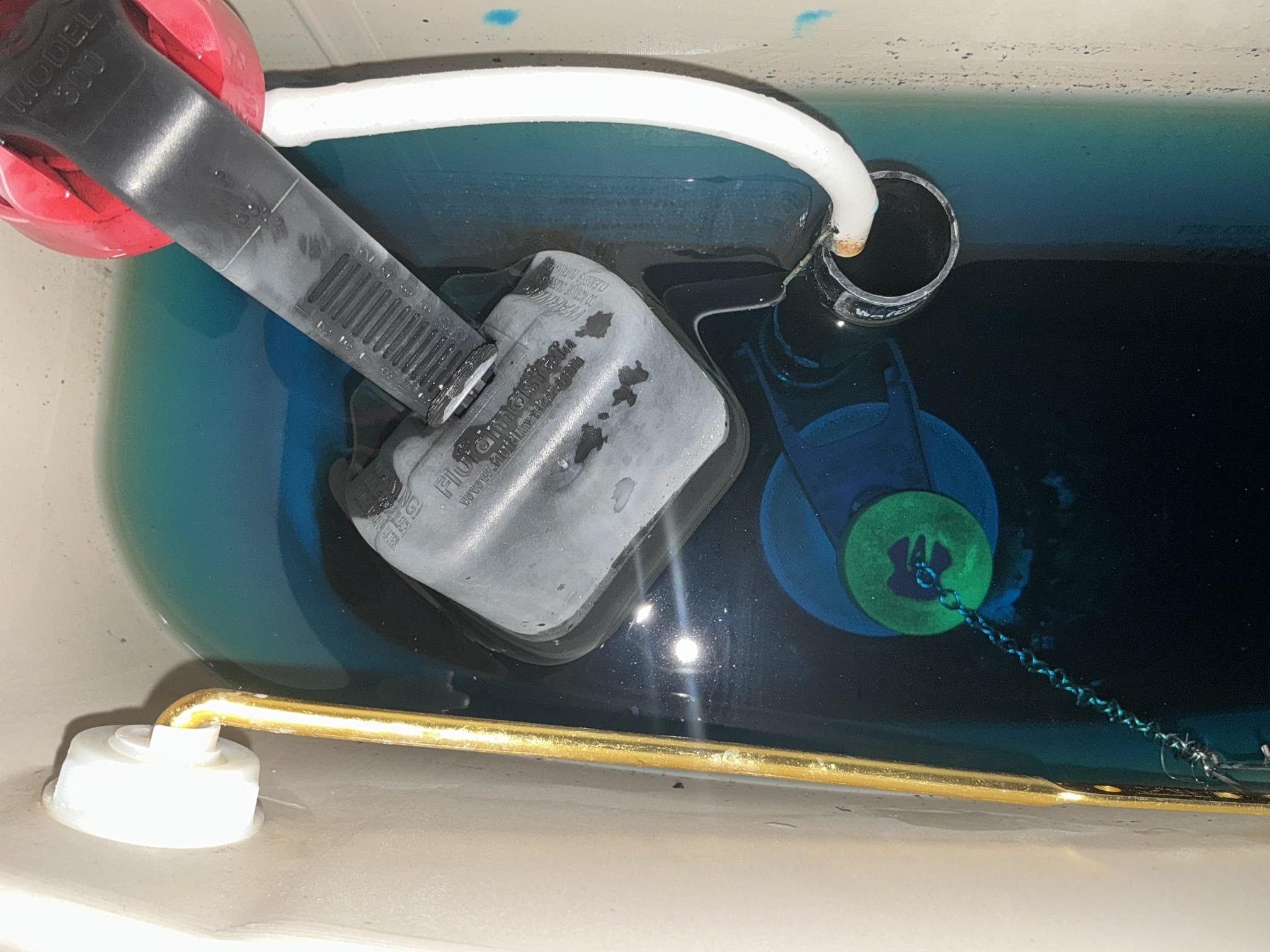 High water bill upon arrival. Customer stated her water bill last month tripled. After watching meter for 10 minutes, meter did not spin at all. Informed customer we could come in and dye test all the toilets to see if they have a slow leak on the fill valve or flapper. Gave customer estimate, customer approved estimate. Dye tested all 3 toilets and allowed them to sit for 10 minutes, all the toilets showed no signs of losing water in any way. Informed customer that we did not find or see an any leaks and that the meter has not moved since we have been here. Informed customer to contact city/county to make sure their water meter is working properly. No leaks upon departure 