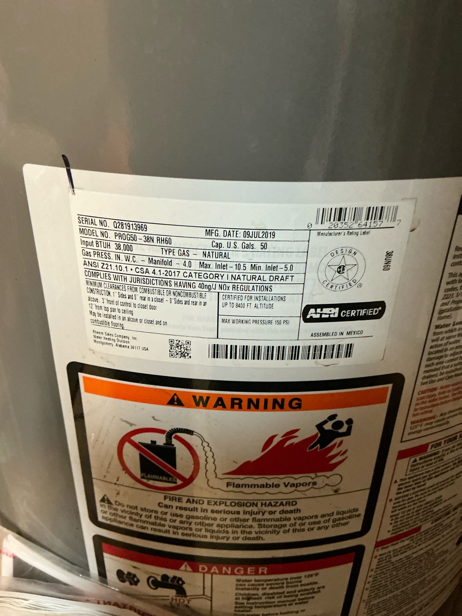 Performed win with Chen annual plumbing inspection. All plumbing is in good shape with no leaks. Noticed small leak coming from kitchen sink basket strainer. Left estimate to repair. Also could not get access to water heater room in basement to check heater. Pressure is okay and at 50 psi. 