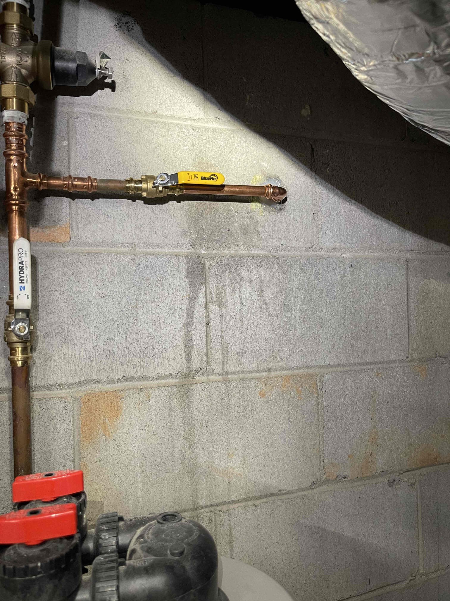 Replaced hose bib on front of house.    Tested to ensure proper function and a leak free installation. Water pressure tested in the normal range. Left quote to replace the water service as it is still the original galvanized pipe. Also left quote to move his filter. No further issue at this time. 