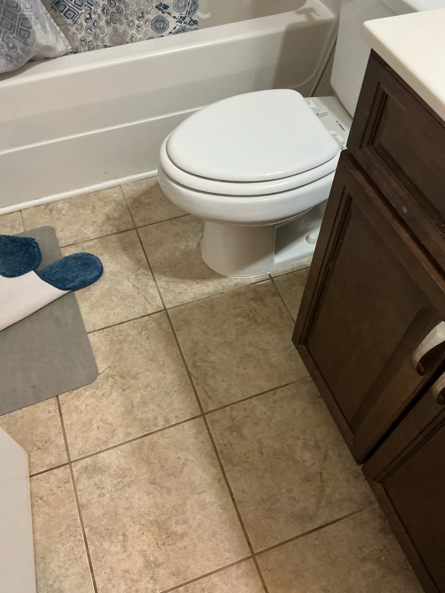 Found upstairs restrooms stopped up. Found flange broken. Snaked drain to clear blockage. Replaced flange with new flange in upstairs hall restroom. Reset toilet and left in good working order.