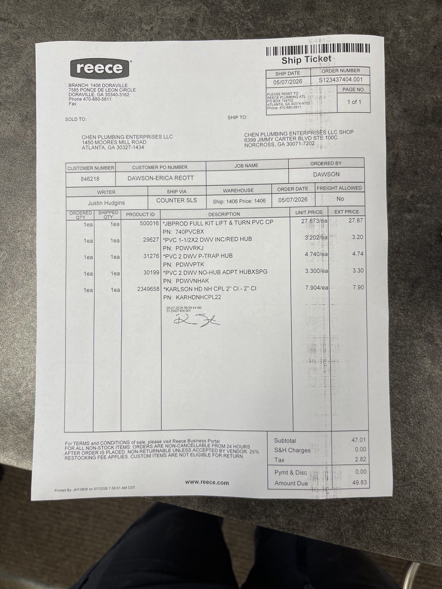 Returning tomorrow morning to replace tub drain.