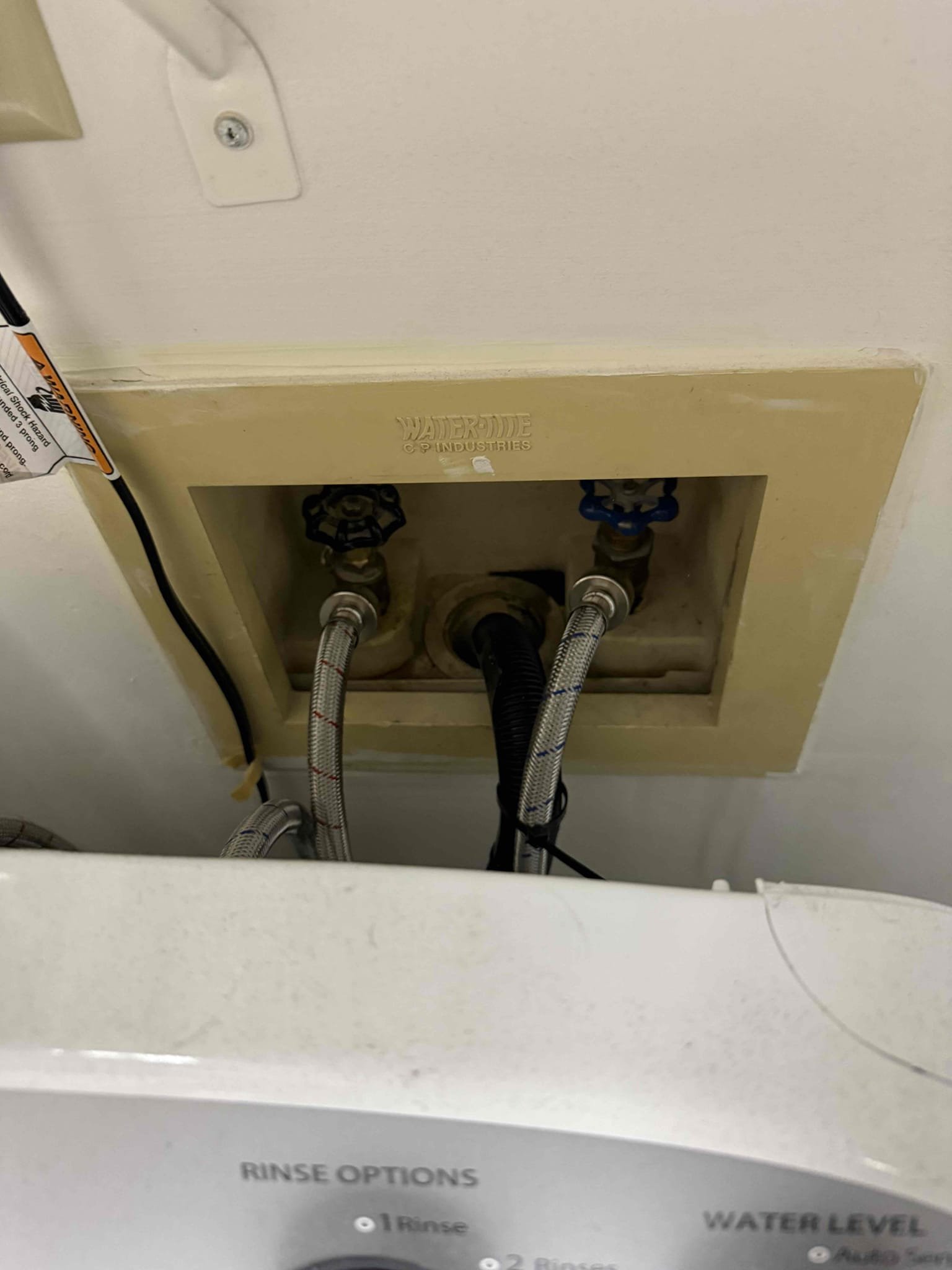 Returning Wednesday morning to install new 40 gal gas short water heater and replacing both shutoff valves on the laundry machine box. Customer paid 25% deposit today. 