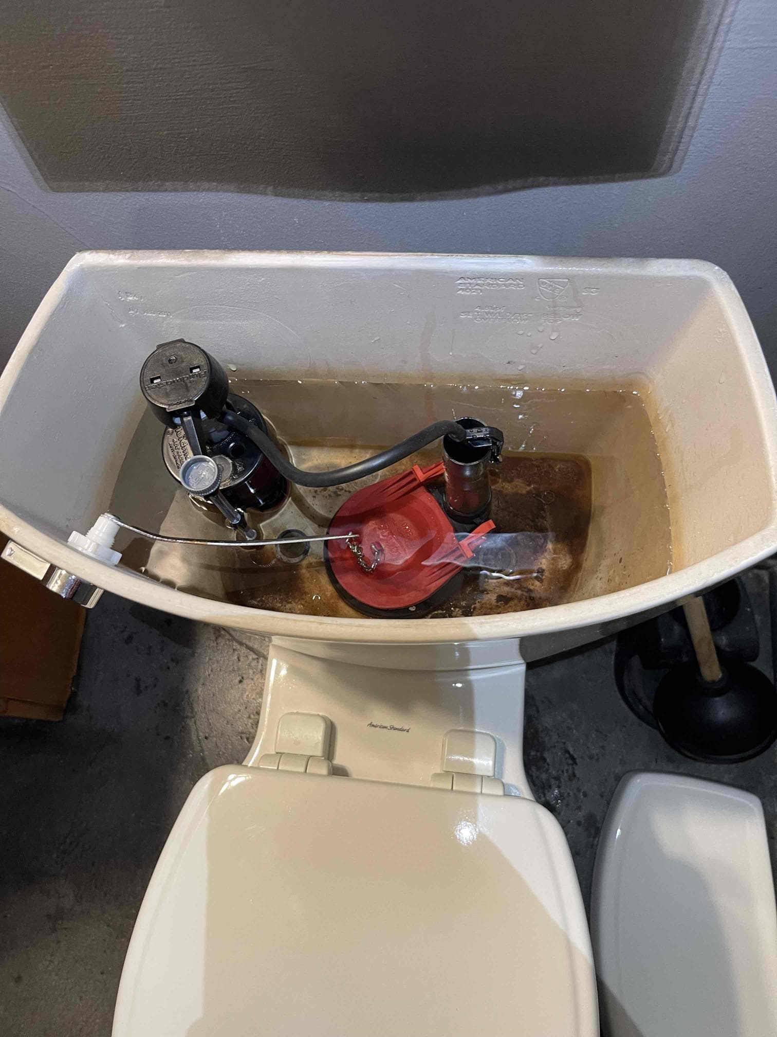 Replaced the flapper and fill valve in the employee bathroom. Tested to ensure proper function and a leak free install. 