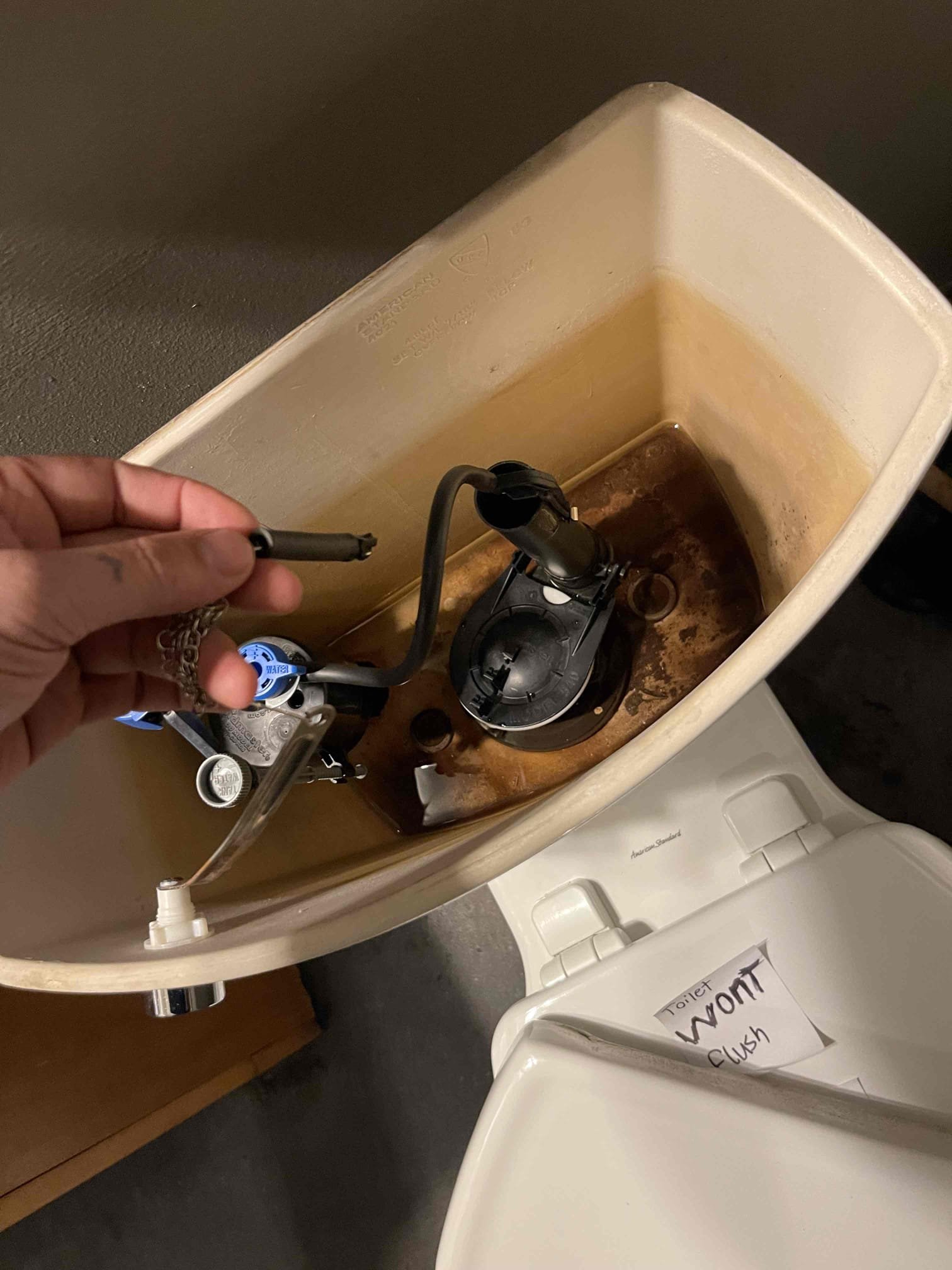 Replaced the flapper and fill valve in the employee bathroom. Tested to ensure proper function and a leak free install. 