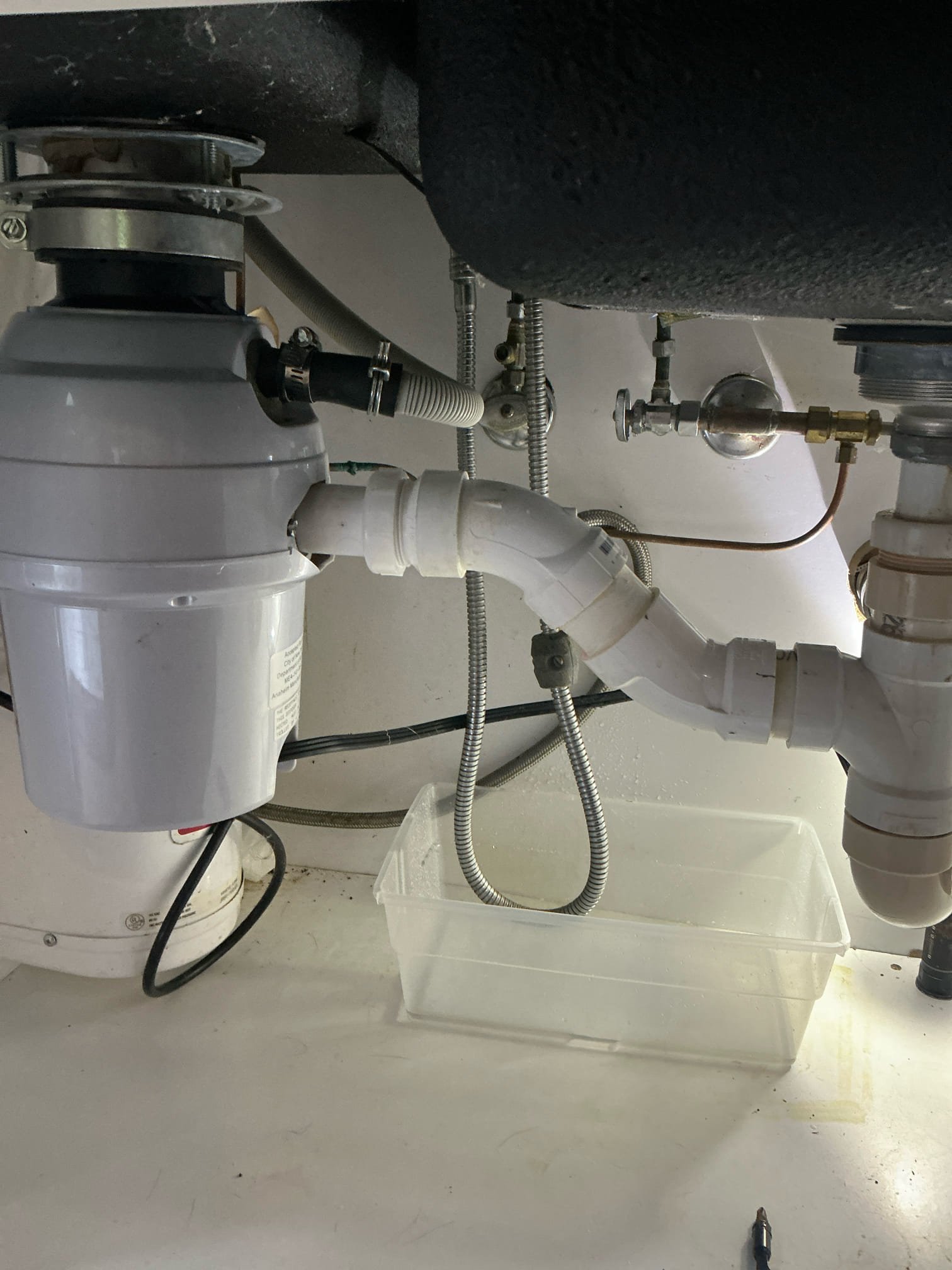 Replace kitchen sink faucet with customer supplied faucet. Removed insta hot from kitchen sink by customer request.