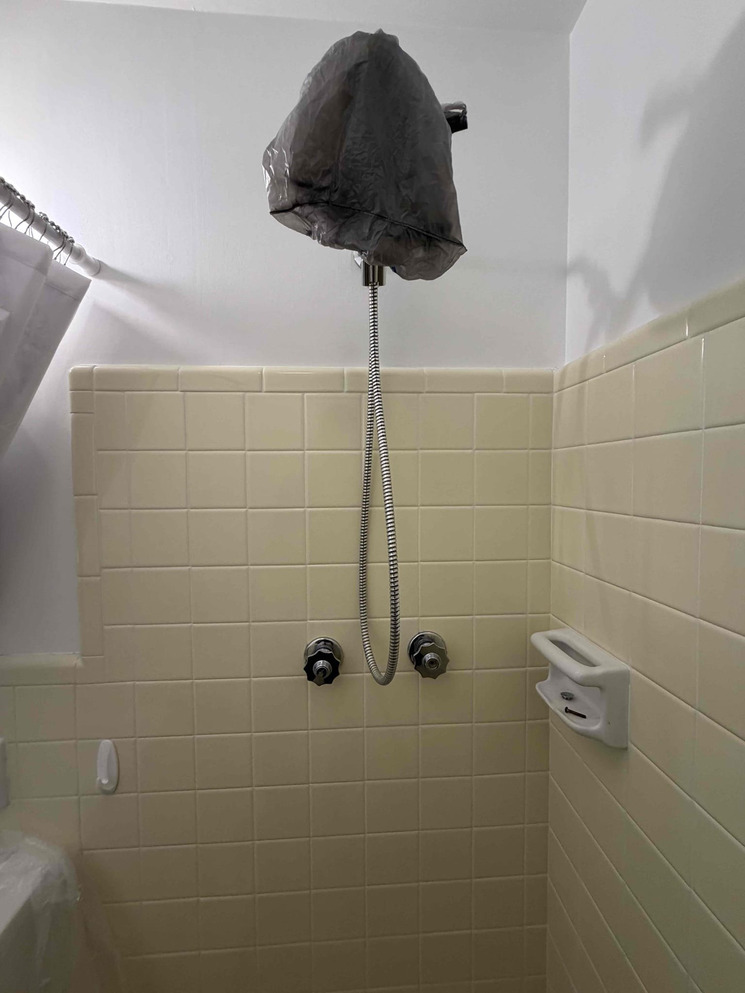 For this customer, they have a two handle shower valve in the master bathroom. We do not repair and or replace these with a warranty anymore. The only option for replacement is going back with a single handle valve. We will need to cut tile in order to do that additionally, if we were to go back to repair the stems and Replace those we are not able to offer a warranty due to how old the valve is the valve is 66 years old finding parts for the valve may be hard so therefore we do not offer a warranty water. Pressure is fine in the home. It is reading at 50 psi. At this time, the customer wants to think on what they would like to do.