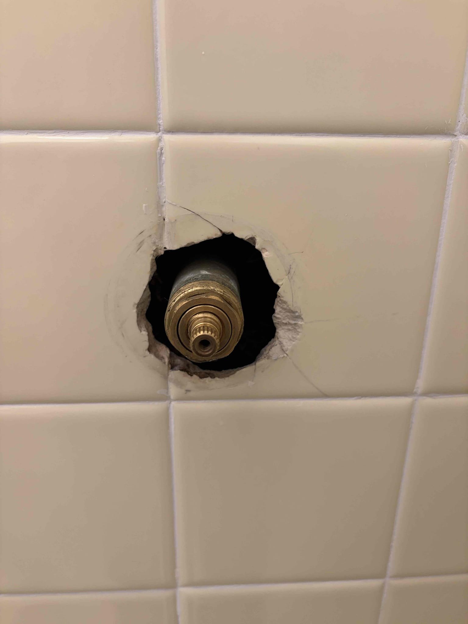 For this customer, they have a two handle shower valve in the master bathroom. We do not repair and or replace these with a warranty anymore. The only option for replacement is going back with a single handle valve. We will need to cut tile in order to do that additionally, if we were to go back to repair the stems and Replace those we are not able to offer a warranty due to how old the valve is the valve is 66 years old finding parts for the valve may be hard so therefore we do not offer a warranty water. Pressure is fine in the home. It is reading at 50 psi. At this time, the customer wants to think on what they would like to do.
