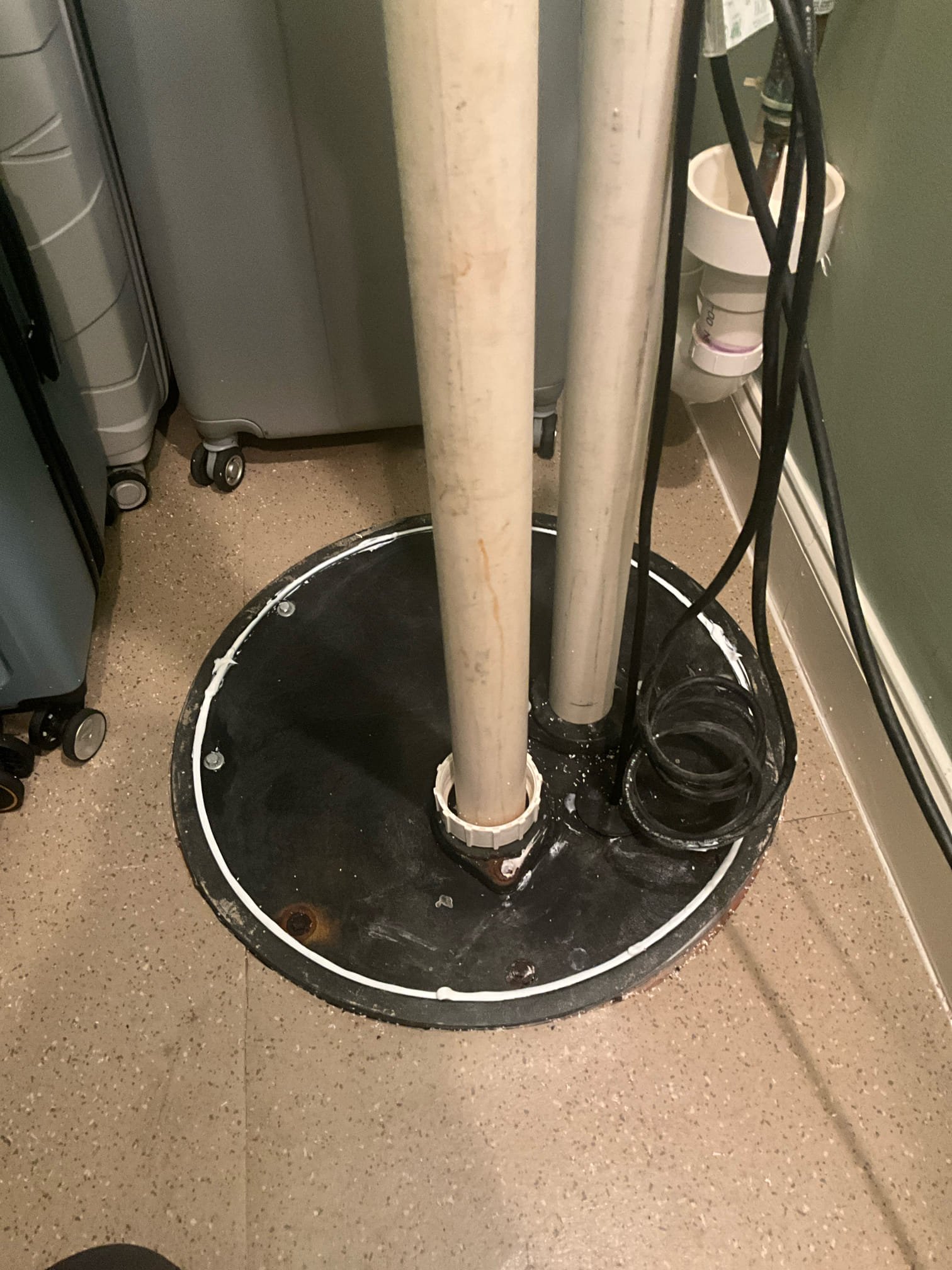 Customer had a water heater that was close to leaking and 20 years old, a dripping tub/shower valve, a leaking check valve for sewer ejection pump, and a mildew smell in the master shower. Replaced the water heater and the ball check combo. Resealed the lid to avoid sewer smells in the basement. Attempted to replace the shower cartridge but the replacement cartridge didn’t have the right head to reattach the handle. Removed the sold work for the shower repair and will return for the quoted price when the part is located and ordered. Tested all work to ensure proper function and no leaks, none were found. 