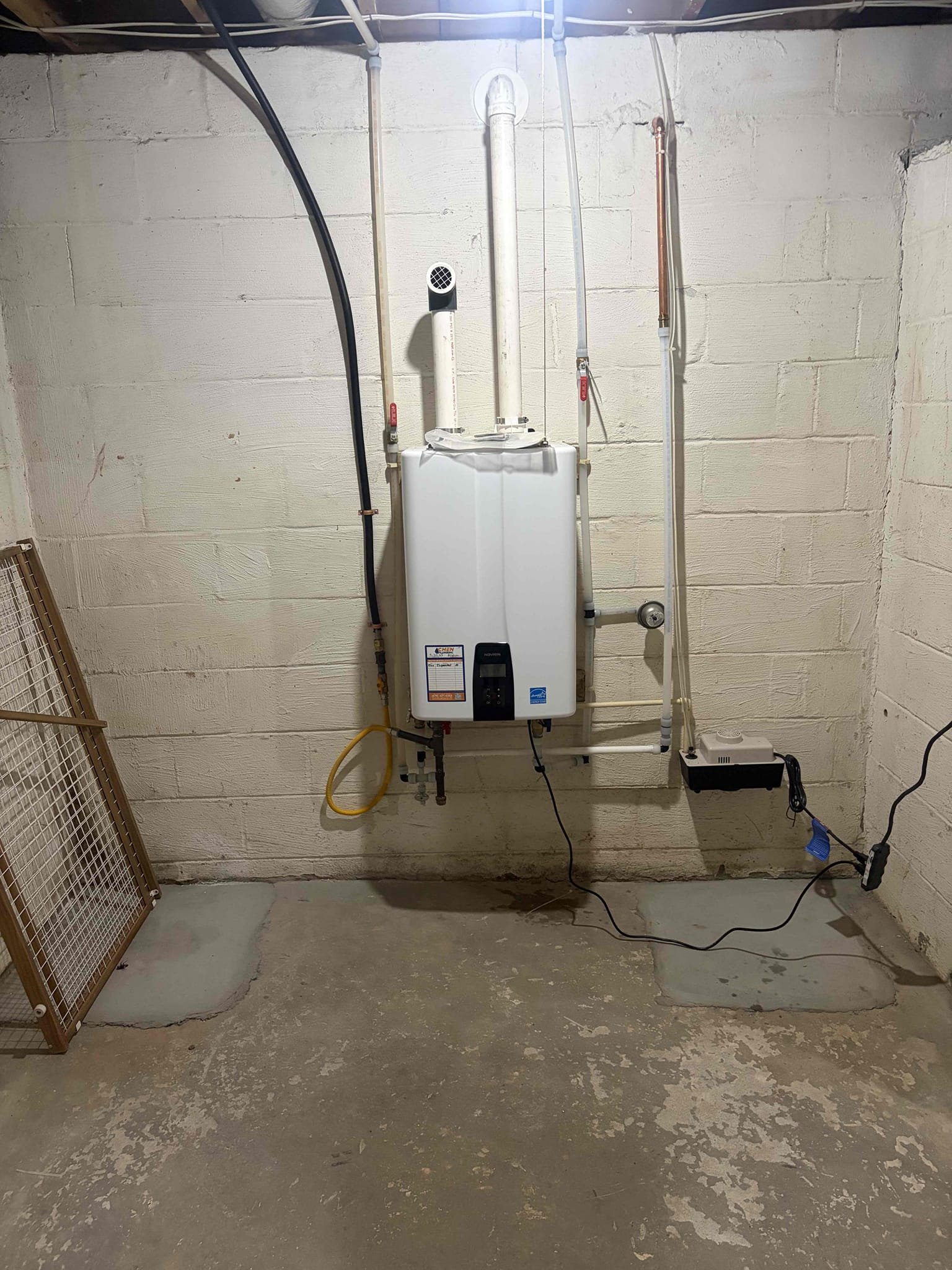 This customer, we did our annual inspection with the wind with Chen membership. Took a look at everything. The customer has abs drainage system. They have a mix between copper and PEX piping inside the home they’ve had done some renovations in the home and that’s when they switched over to that type of piping. Additionally, there’s no major plumbing issues in the home other than the fact that the faucet upstairs in the master bathroom continues to drip I’d recommended to replace the cartridges for that.  This water pressure in the home is at 60 psi checked off of the cold water line of the water heater at this time. There are no issues other than the faucet that I could visibly see.