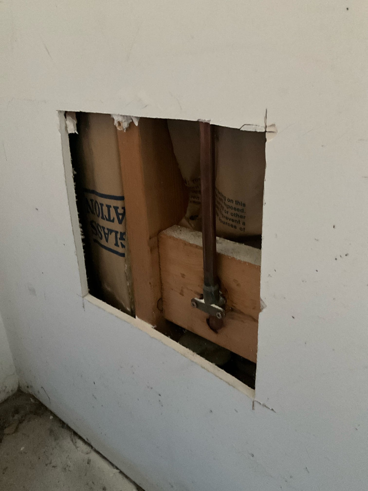 Customer had a frost proof hose bib by the garage that had snapped off and blocked flow to the fixture. Removed the stem to c on firm the issue. Cautioned customer that the wall is too shallow for a frost proof hose bib and the old one was sticking out of the wall. Informed customer the new one would stick out also. Customer understood and agreed. Installed a new frost proof hose bib into a secured drop el already installed in the wall. Resecured the drop el with new screws and sealed the hose bib going through the wall, tested work to ensure proper function and no leaks. None were found.