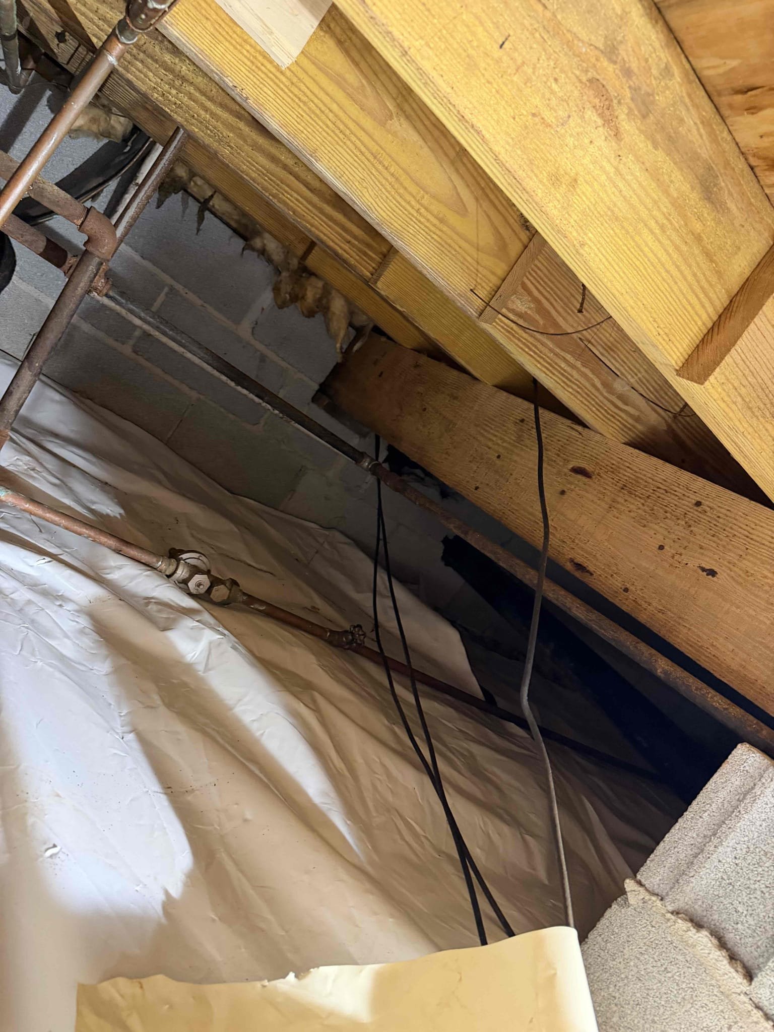 Customer stated that there was a leak under kitchen sink coming from service valve. Gave customer options as far as repairs that were needed. Also found that water pressure was at 120 psi. At this time, customer didn’t want to proceed with any work.