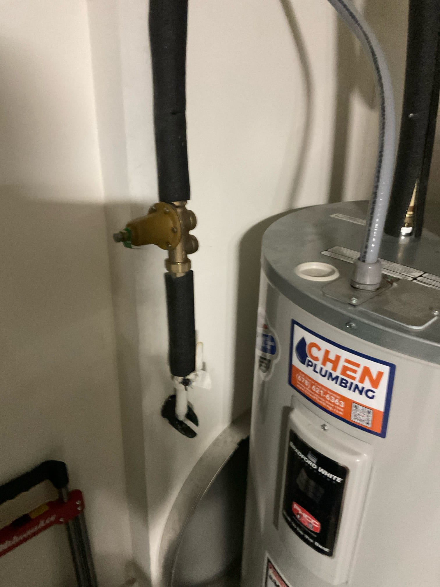 Checked water pressure is at 92 psi , we replaced a faulty builders grade Prv with watts AUB 25 type , we also replaced faulty expansion tank . Discussed and signed up membership with Mr and Mrs TAmrie today 