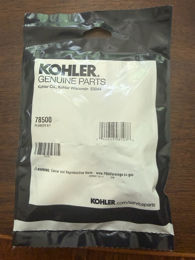 Customer needing customer supplied cartridge installed, an angle stop replaced and one toilet rebuilt upon arrival. Customer stated he got the parts from Kohler for the cartridge, but also noticed the downstairs toilet running constantly, and the supply stop for the shop sink dripping. Informed customer we could install the cartridge, replace the stop, and rebuild the toilet. Gave customer estimate, customer approved estimate. Installed new customer supplied shower cartridge, replaced the angle stop downstairs and replaced the fill valve, flapper and supply line in the toilet downstairs. Turned water back on to check for leaks and found no leaks. Tested to be sure the shower had hot and cold water. We did notice the shop sink basket strainer and tubular dripping, customer stated he would try to fix that himself. All work is completed and working properly upon departure. Thank you for choosing Chen plumbing. 