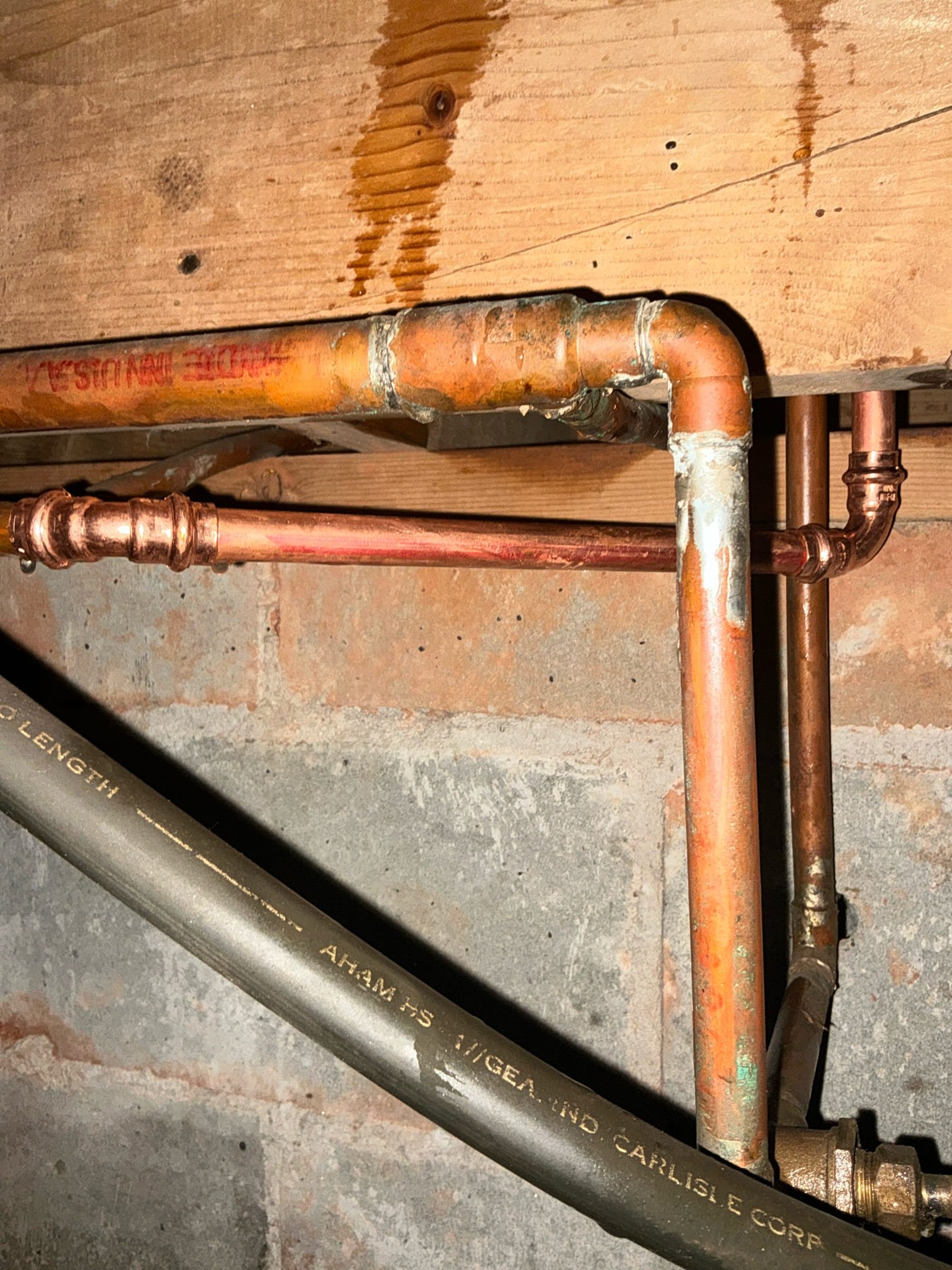 Found dishwasher leaking. Ran new line for dishwasher to under kitchen sink cabinet. Turned water back on and checked for leak. Left in good working order. Did not connect dishwasher due to leaks from dishwasher itself.