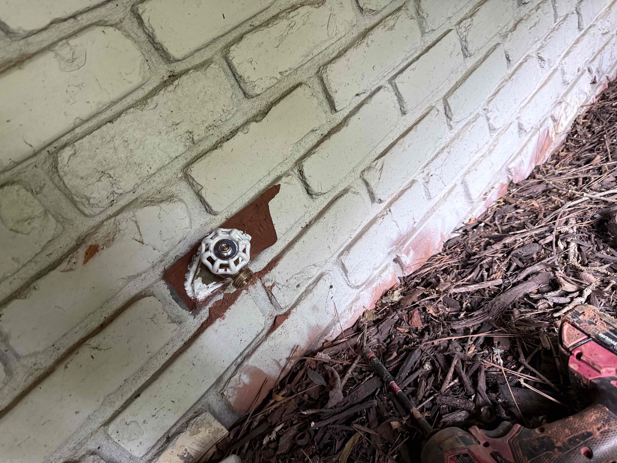 Customer wanted hose bib installed on the front of the house gave customer estimate and the customer approved the estimate. Found old water line that had been capped off and tied back into it and added a 1/2 shut off valve and stubbed out water line for hose bib underneath front porch. Hose bib is working and no leaks upon departure.