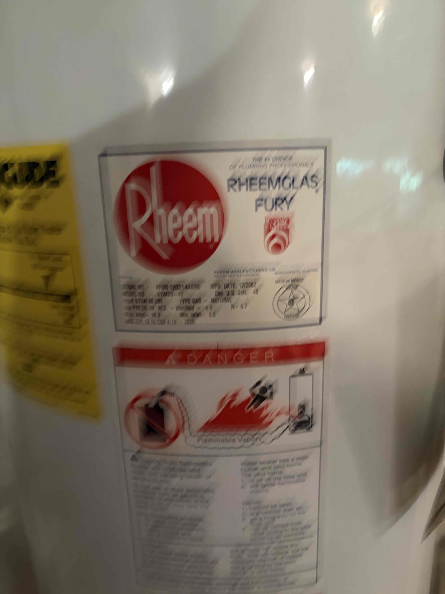 This homeowner had a few different problems. For example, their water heater is from 2002 gave an estimate for a 40 gallon gas water heater. In addition to that one of their tub drains is running slowly so I gave an estimate to snake the shower out. There was also a leak wet spot on the ceiling of the garageso I recommended to cut the ceiling to find where the leak is coming from in addition to that the customer had a showerhead that was wanting to get replaced this time. It’s just an estimate only for everything. CUSTOMER has some things going on before she could take care of her plumbing. Water pressure response in the home pressure reducing valves changed out recently at this time just an estimate only.