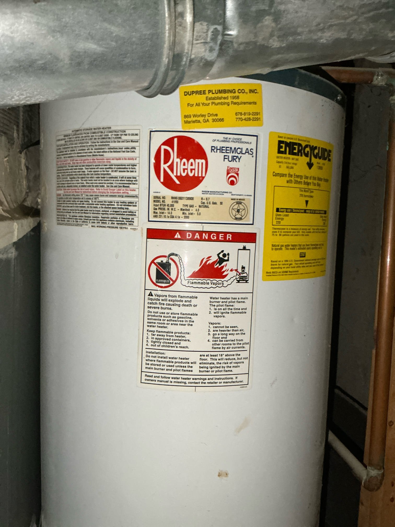Diagnosed garbage disposal not working properly. Found disposal has been tripped and jammed. Used disposal key and cleared disposal. Tested thoroughly and disposal is working properly with no issues. Left key with customer. Also left estimate for new heater replacement and tub spout replacement.