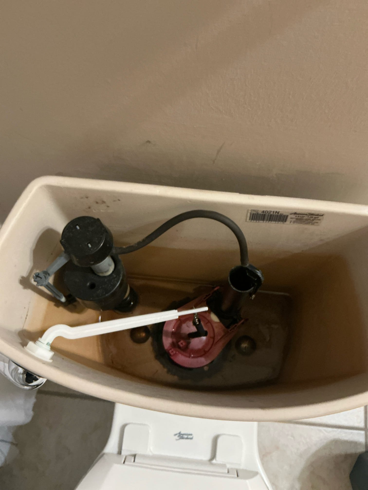 Found water heater over 9 years old, Prv and shut off was in difficult place to operate. Kitchen faucet and hall restroom lavatory faucet was constantly dripping. Toilet in hall restroom was constantly running. Replaced kitchen faucet and hall restroom lavatory faucet with new faucets. Replaced fill valve in hall restroom toilet. Moved and replaced 3/4 shut off and Prv. Replaced water heater with new 50 gallon ng rheem water heater with new pan and thermal expansion tank. Replaced master shower head with new shower head as a courtesy.