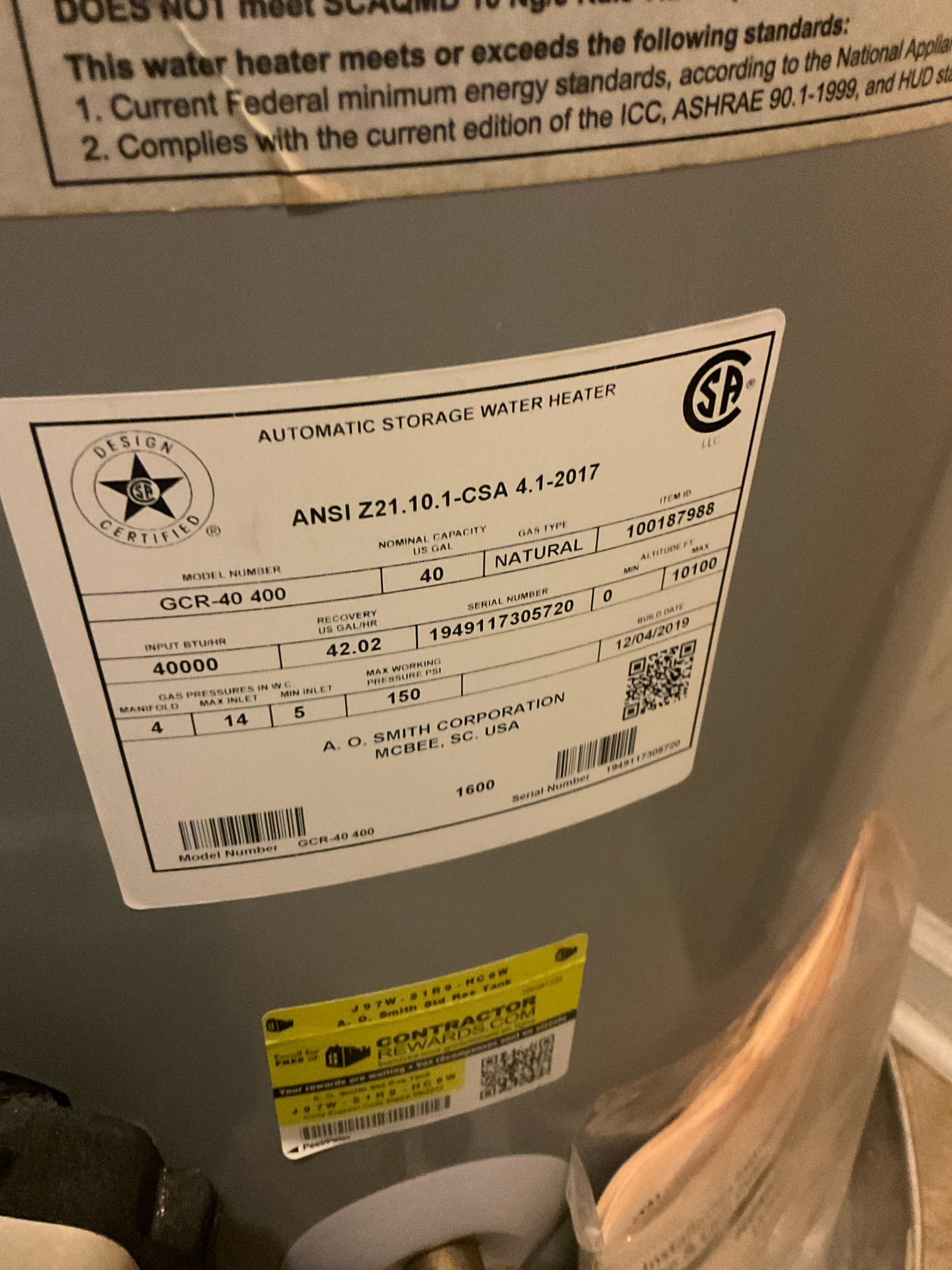 Check out leak from ceiling above water heater in unit 5548 , leak is definitely from 5550 , 