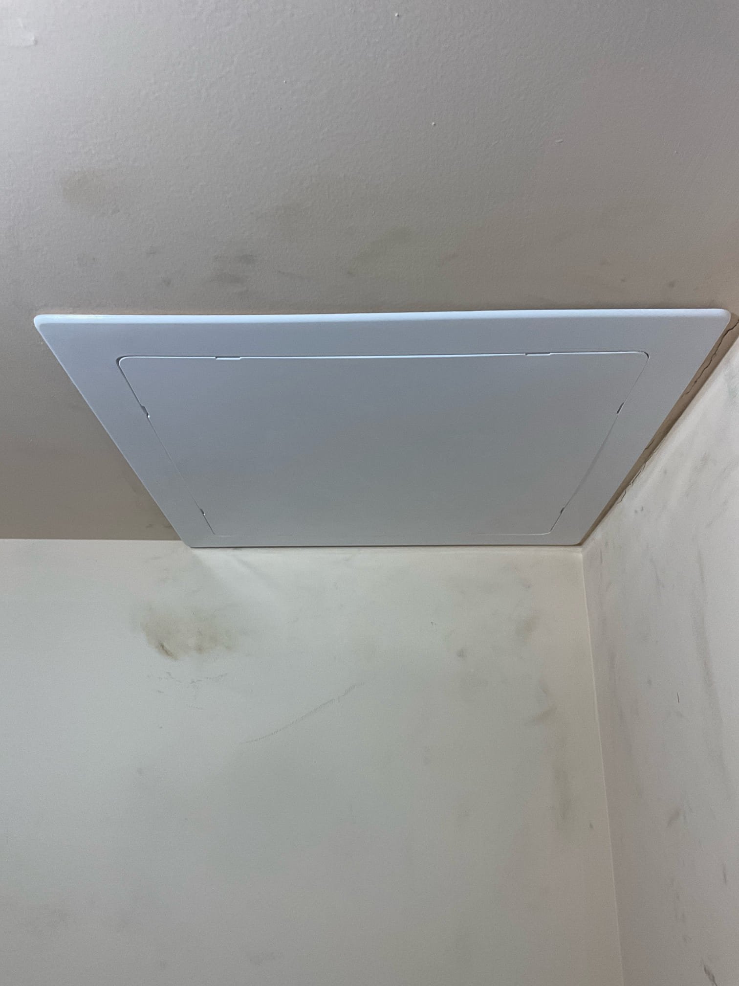 Opened ceiling below hallway tub , replaced old cast iron p trap and some horizontal pipe leading to the tub drain , we also installed lift and turn ORB drain trim kit , after installation we tested water with shower for over 7 mins , no more standing water like was before . 