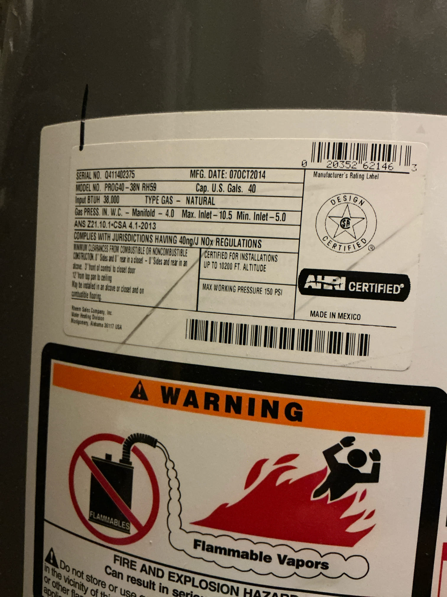 Looked at disposal due to not working. Gave estimates for disposal, Prv due to not having a handle on valve 
