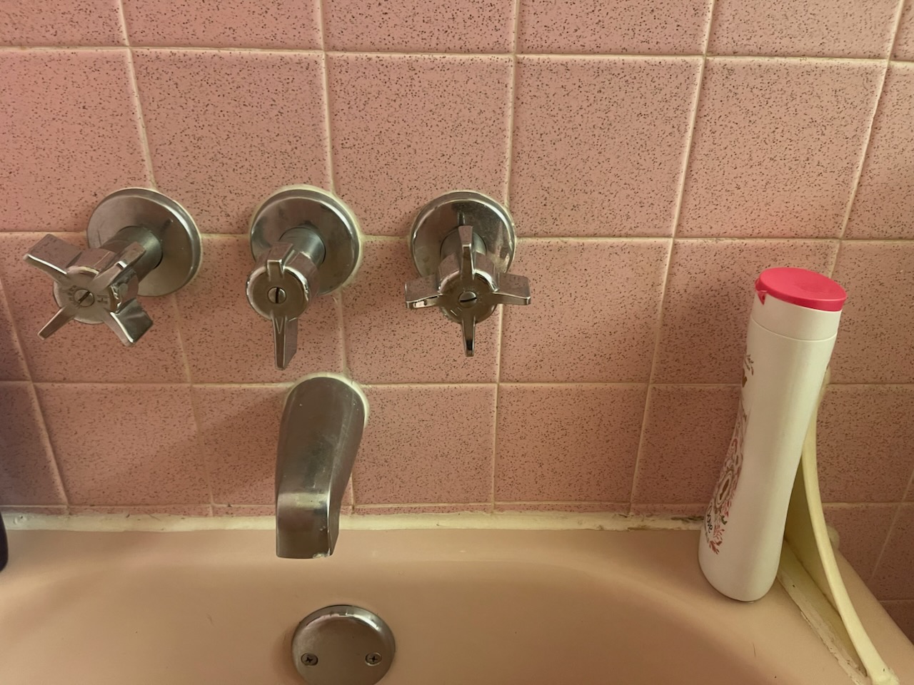 Shut off water to home and drain system. Remove trim and stems for gerber tub faucet. Install new rebuild kit with new stems, seats, trim, and handles. Test for proper operation. Clean workspace 
Shut off water to home and drain system. Cut out leaking shut off valve missing handle for back yard hose spicket in basement. Install new 1/4 turn shut off valve and test for proper operation and leak. Clean work space 