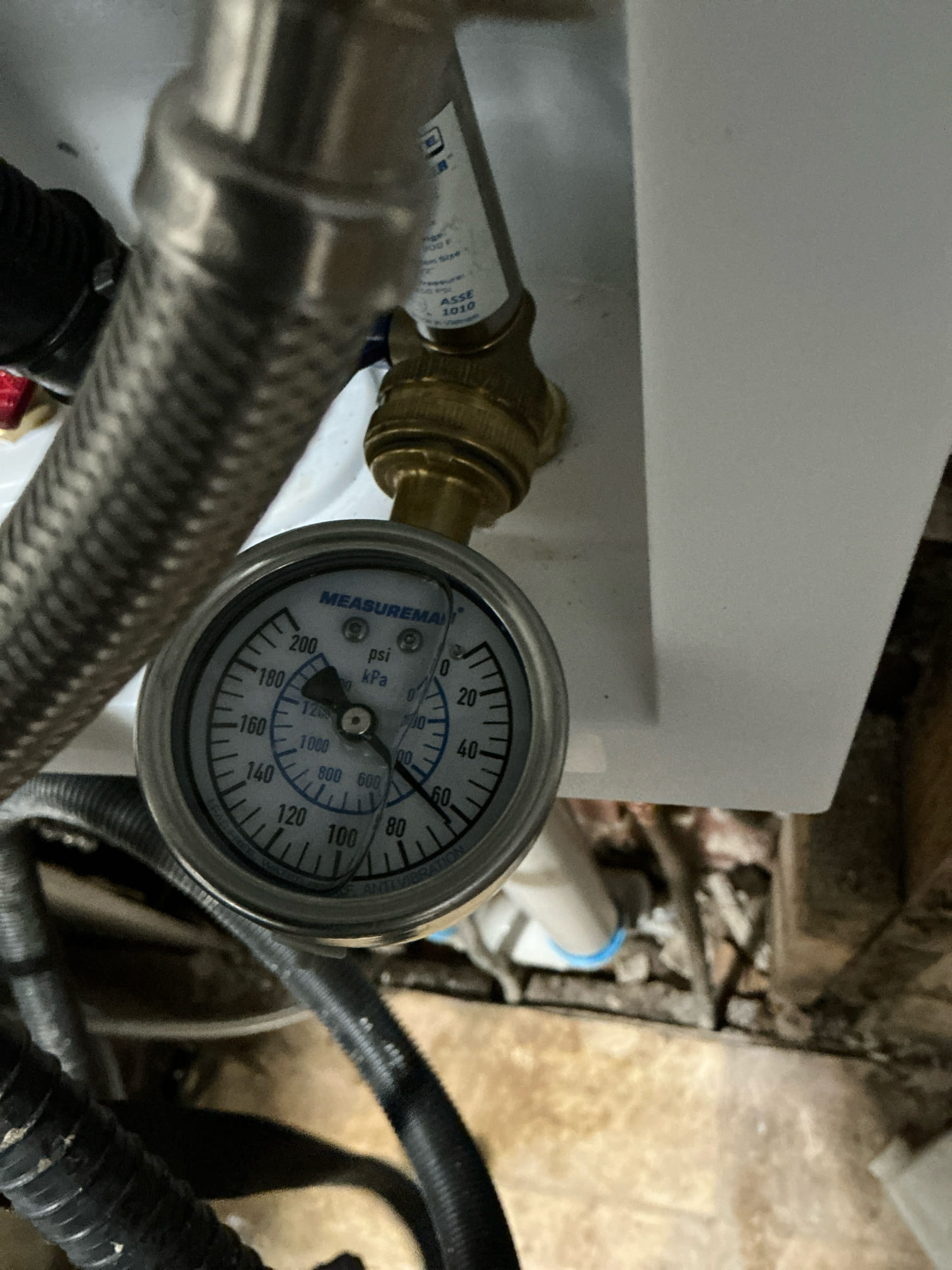 Replaced laundry box as well as kitchen drain line, thoroughly tested and confirmed everything operational upon departure. Everything was working as intended.