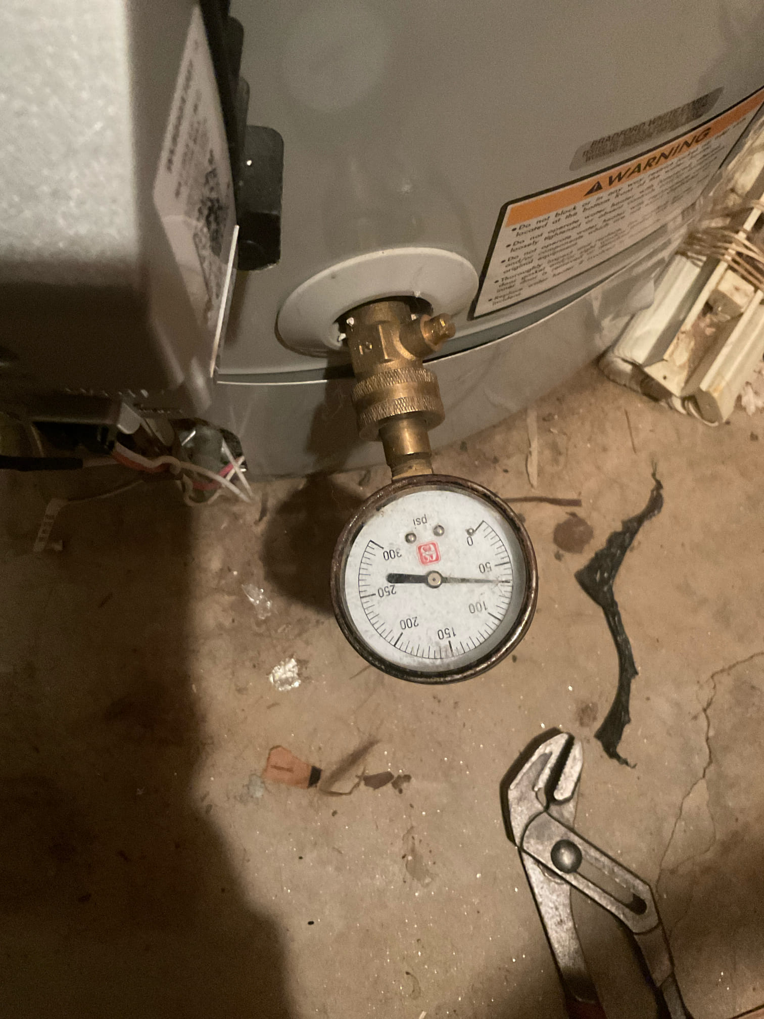 Replaced a price Pfister shower valve cartridge, get water back on and tested water pressure 