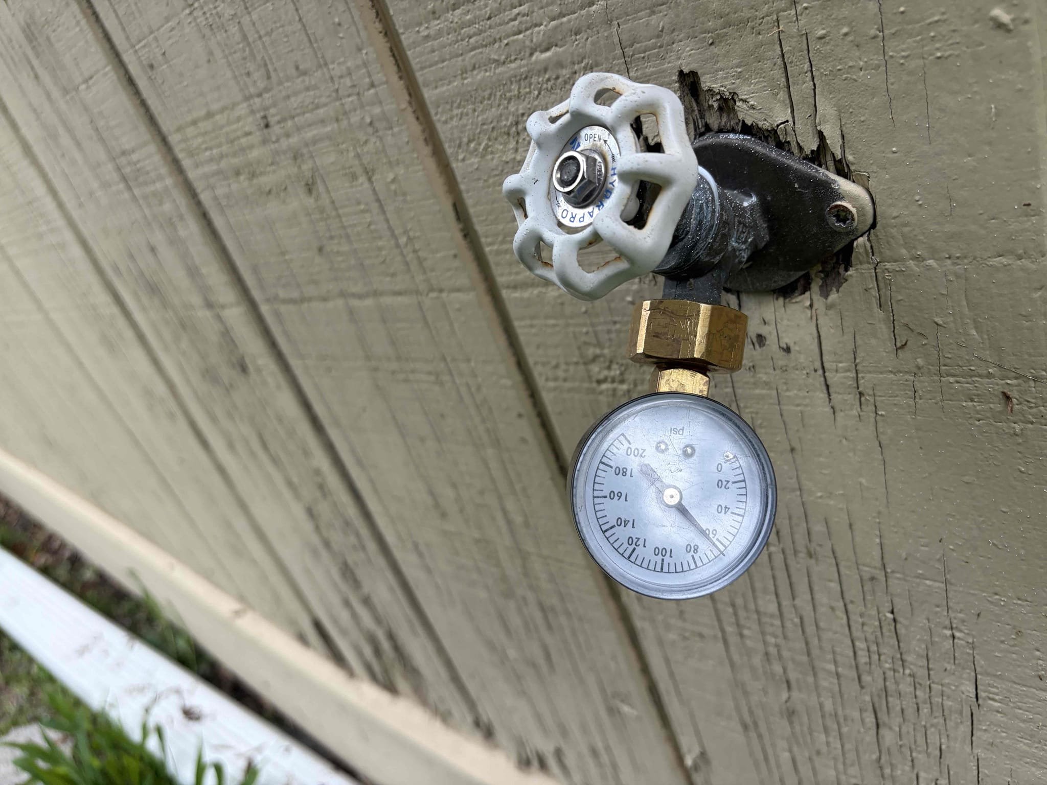 This customer had an issue with water pressure on the kitchen sink faucet. Additionally, they had low water pressure throughout the home. I had checked the pressure and it red at 65 psi however with the pressure test it dropped down to 55 however, this wasn’t really a reason to change the pressure, but the main reason was to replace the shut off valve and the pressure reducing due to the low hanging pipe, low hanging pipe, one from cpvc to packs overtime that cpvc is gonna get super super brutal if not supportive properly since it was just hanging by a few different straps I recommended to redo it the proper way add some better Support. And install a better pressure reducing valve for the home installed the whites 25AUb rather than the Zen NR 3XLPRV once everything was properly installed. There are no leaks. I did a cpvc to Pex transition fitting rather than installing a cpvc valve. Additionally, we also recommended to flush the water heater due to the fact that there was a constant st