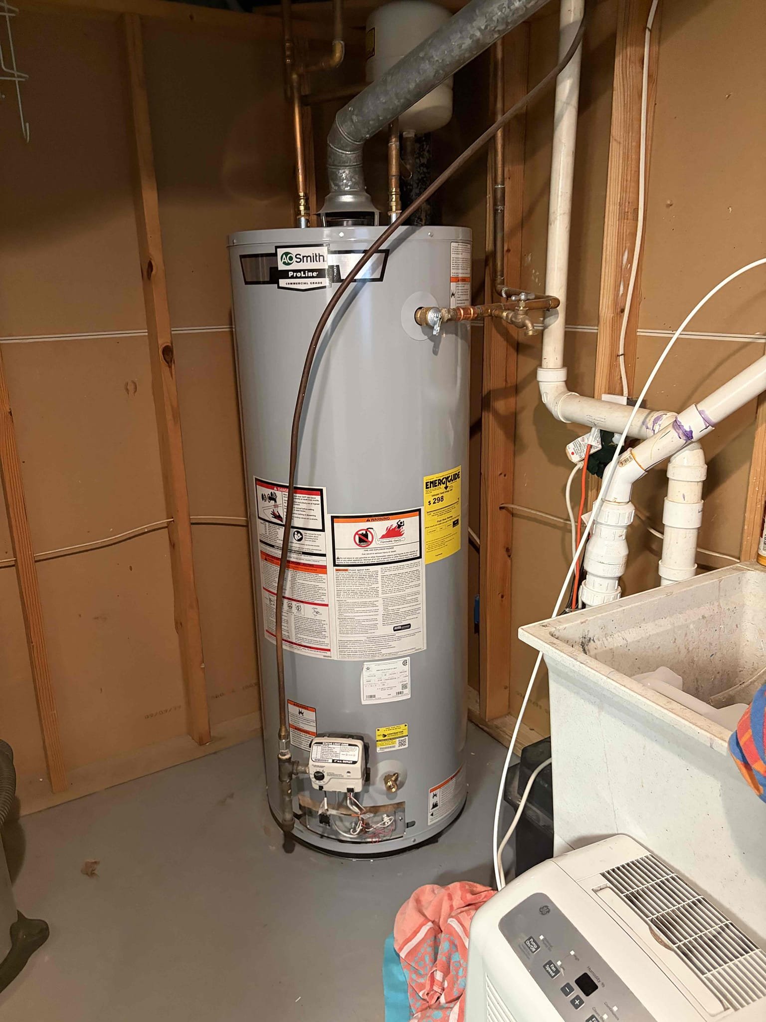 For this customer the county had came out to replace the water meter and a short period time after the water heater started to leak, I see moisture in the burner assembly, indicating a leak that is internal. At this time there is no fix for it, it needs to be replaced. So therefore we will be replacing the unit.